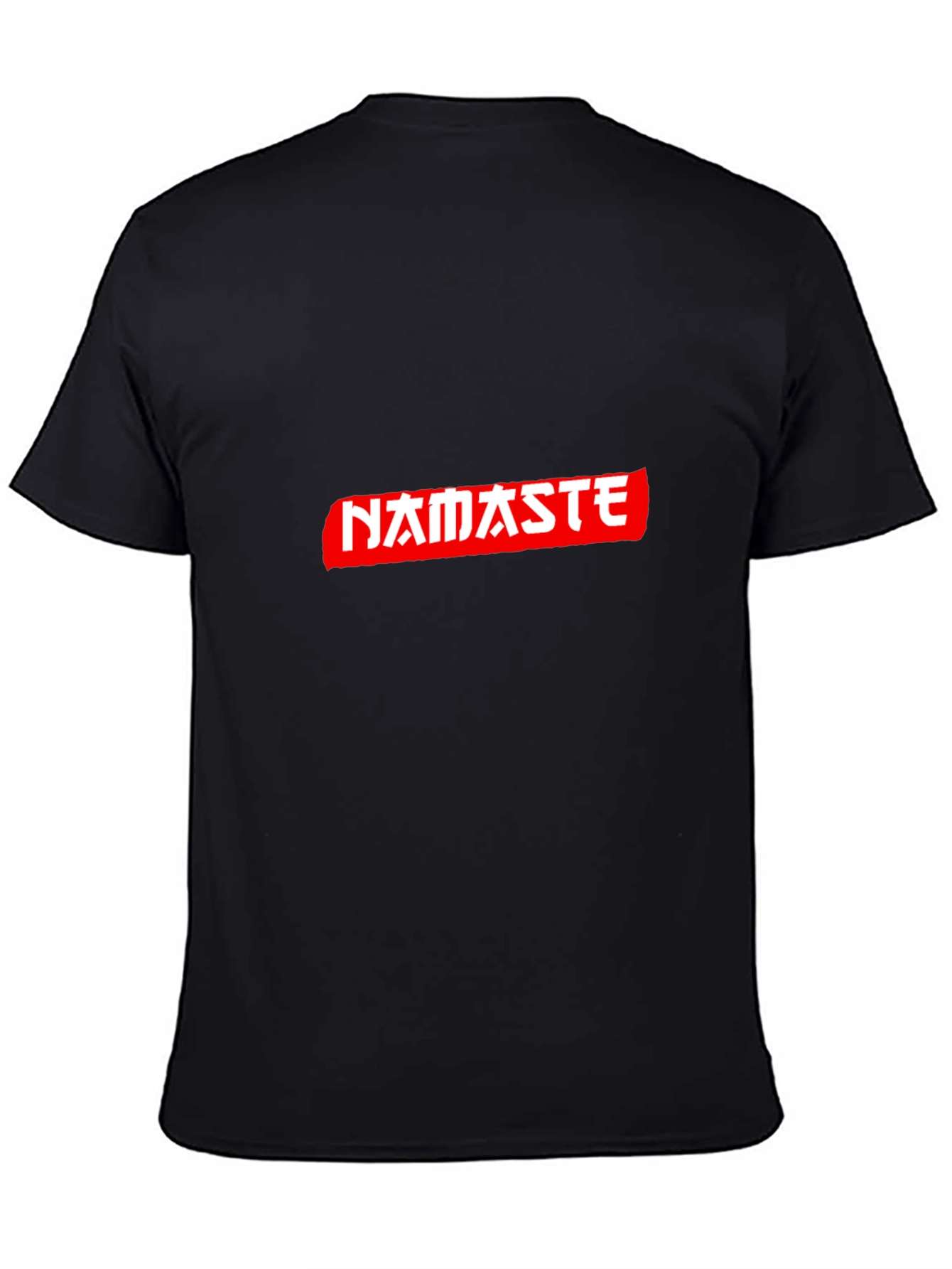 Namaste Graphic Tee - Casual Black T-Shirt