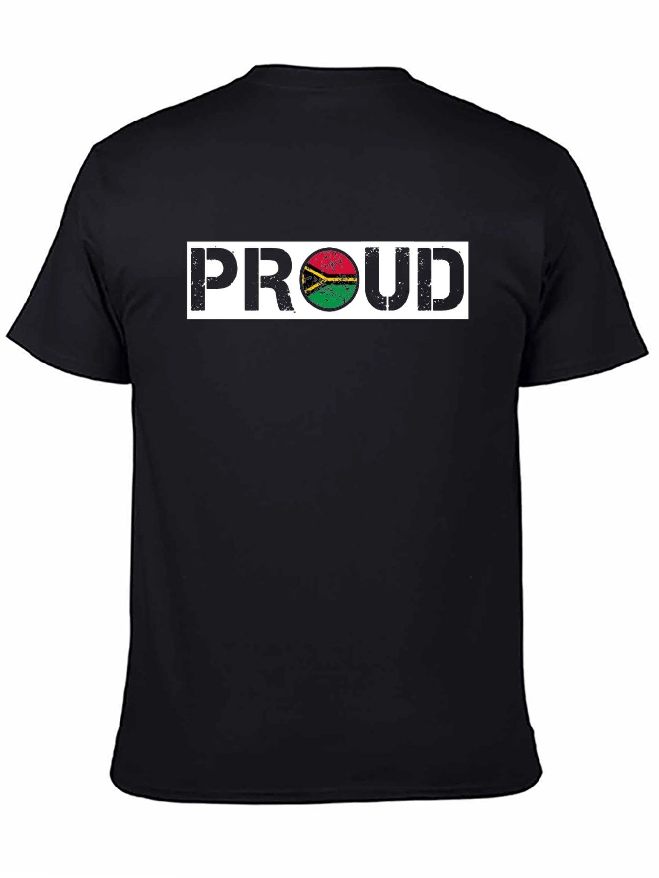 Proud Vanuatu Flag T-Shirt - Black Graphic Tee