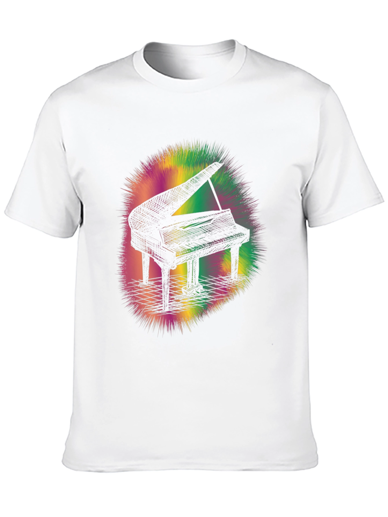 Piano Graphic Tee - Mens Black T-Shirt