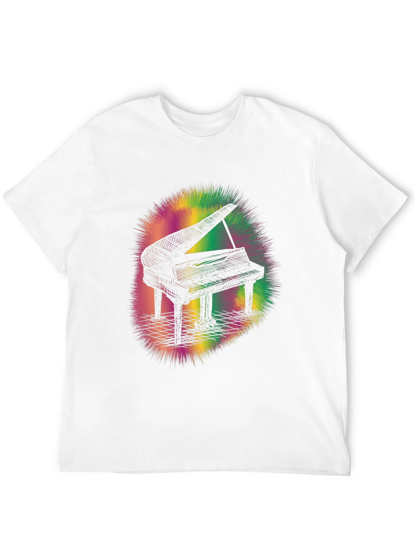 Piano Graphic Tee - Mens Black T-Shirt