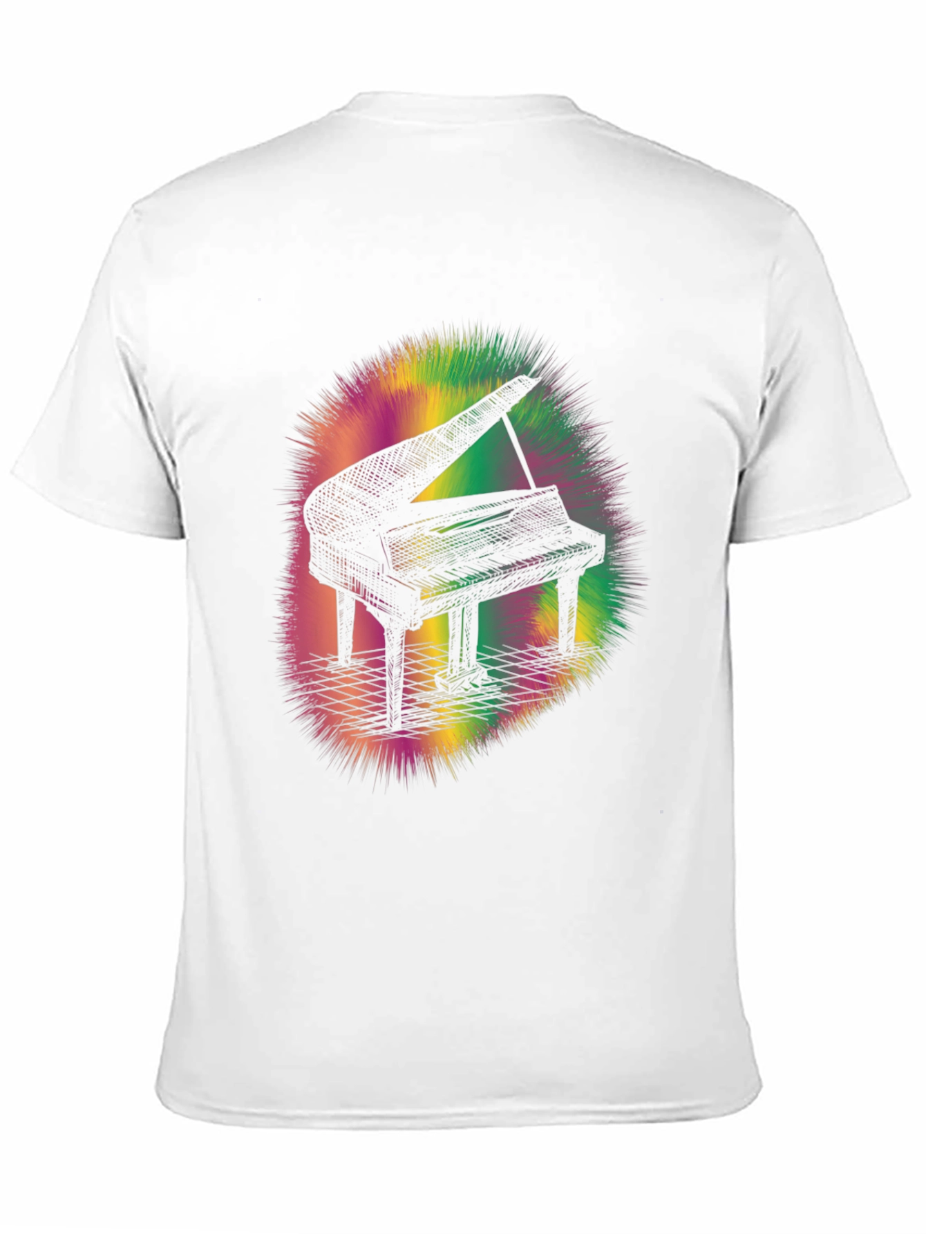 Piano Graphic Tee - Mens Black T-Shirt
