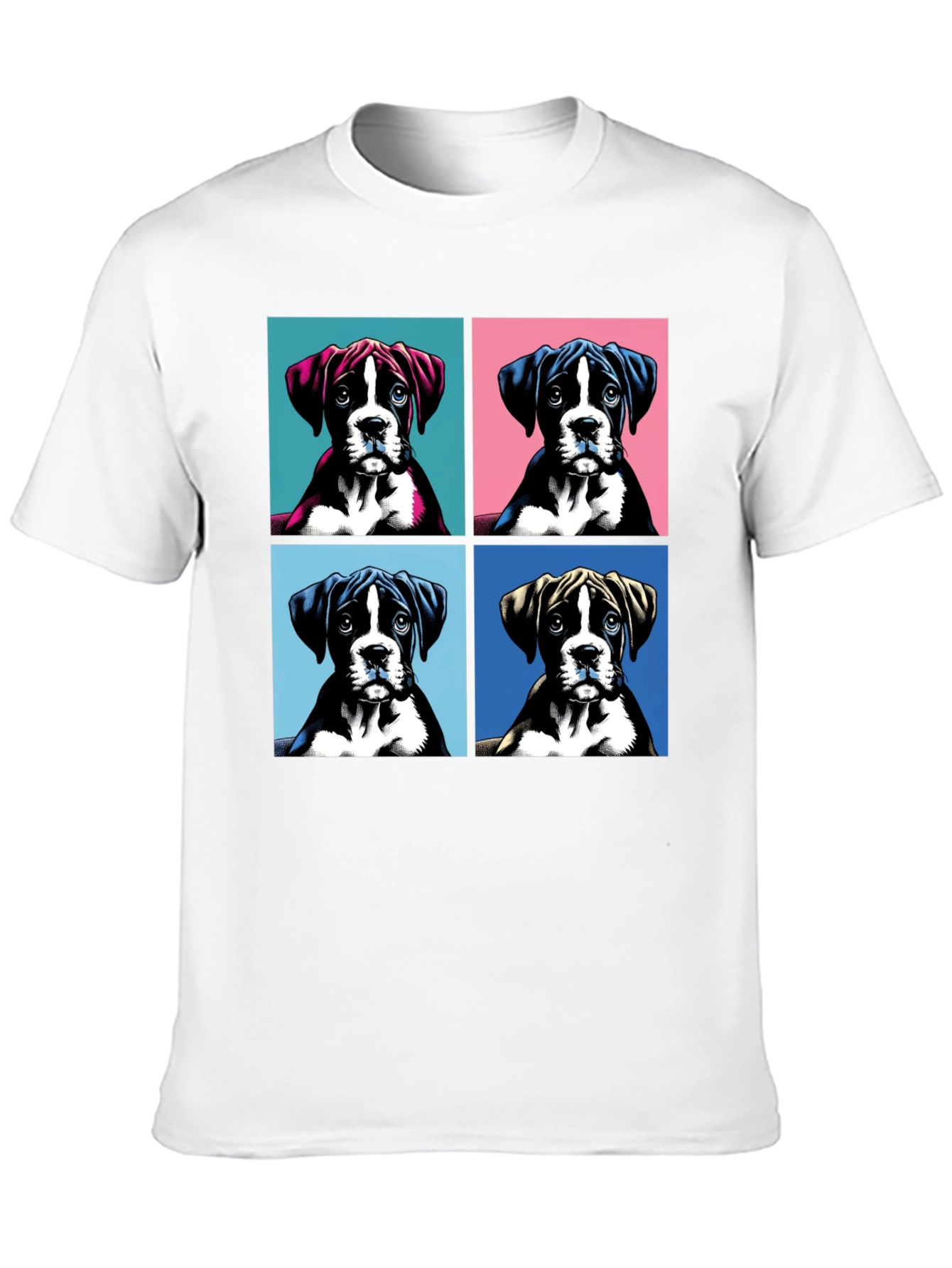 Boxer Dog Pop Art T-Shirt - Unique Graphic Tee