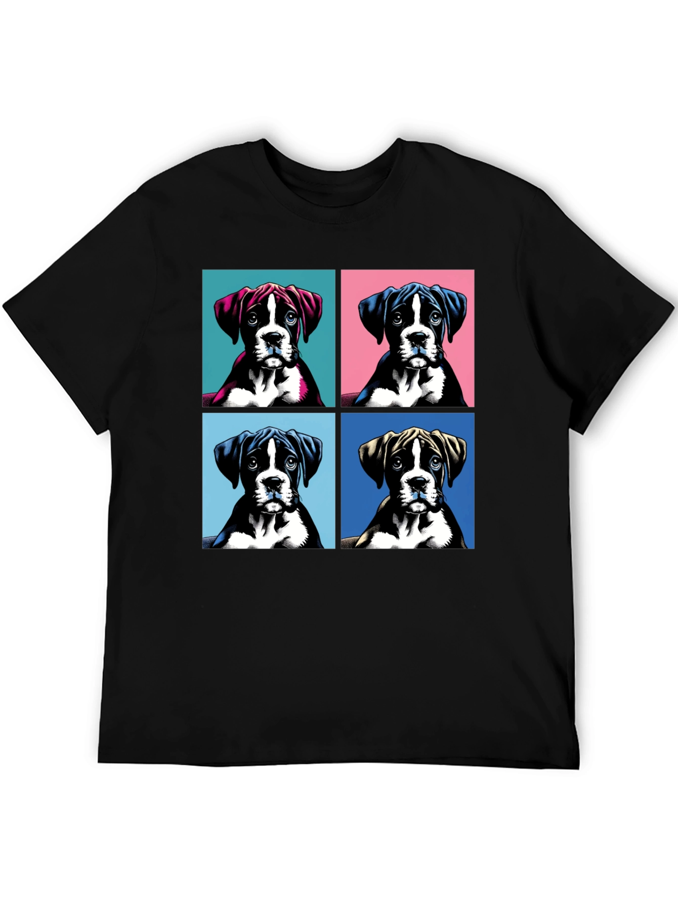 Boxer Dog Pop Art T-Shirt - Unique Graphic Tee