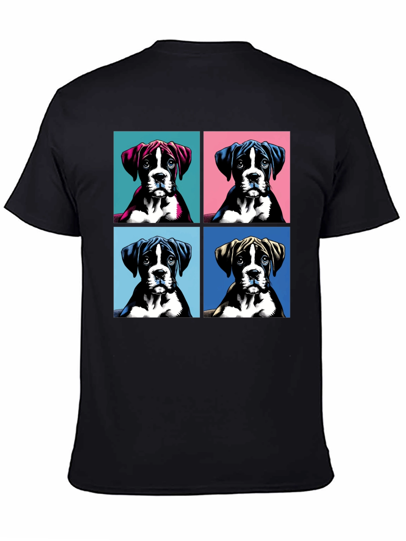 Boxer Dog Pop Art T-Shirt - Unique Graphic Tee