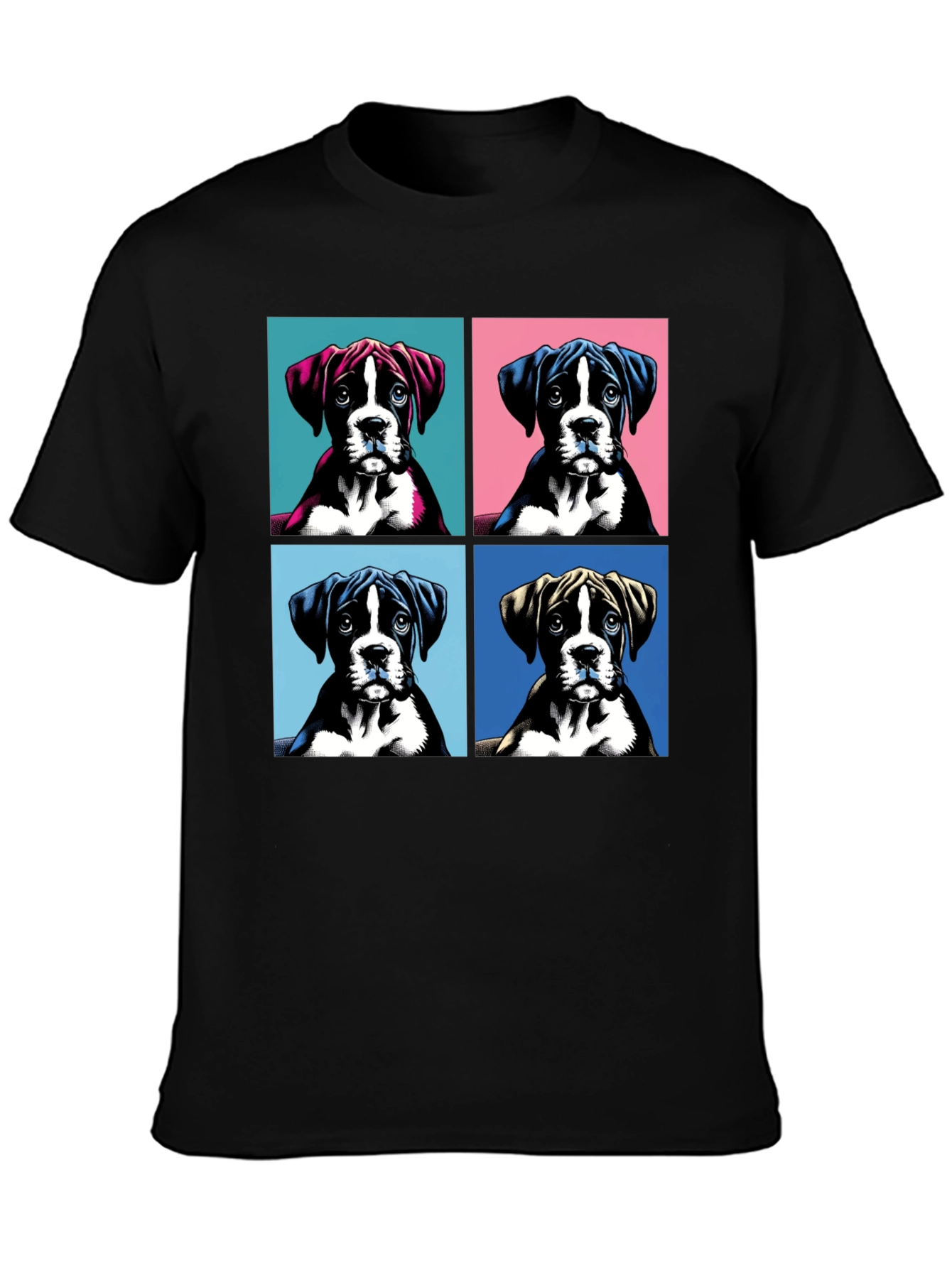 Boxer Dog Pop Art T-Shirt - Unique Graphic Tee
