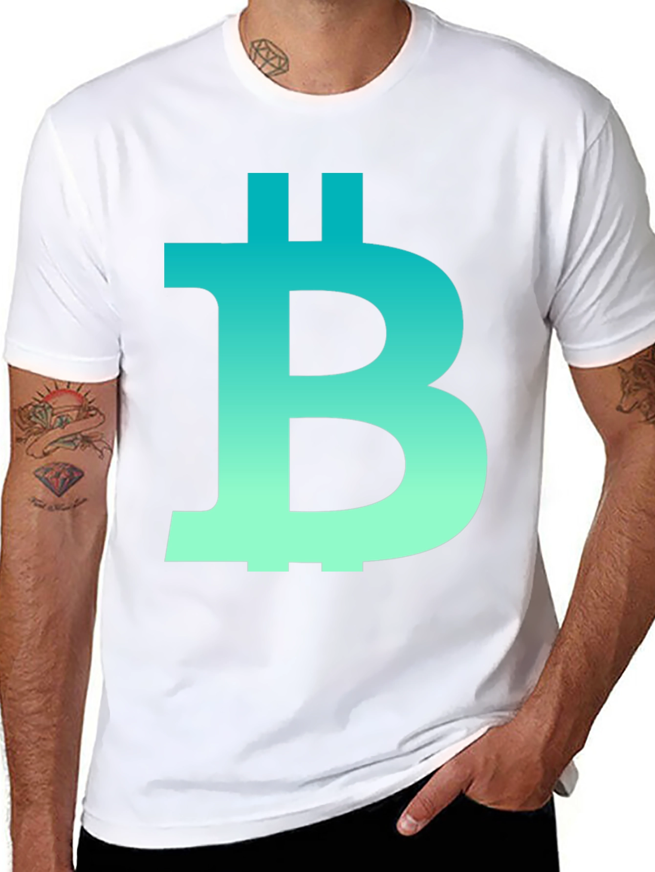Bitcoin Symbol Graphic Tee - Crypto Fashion