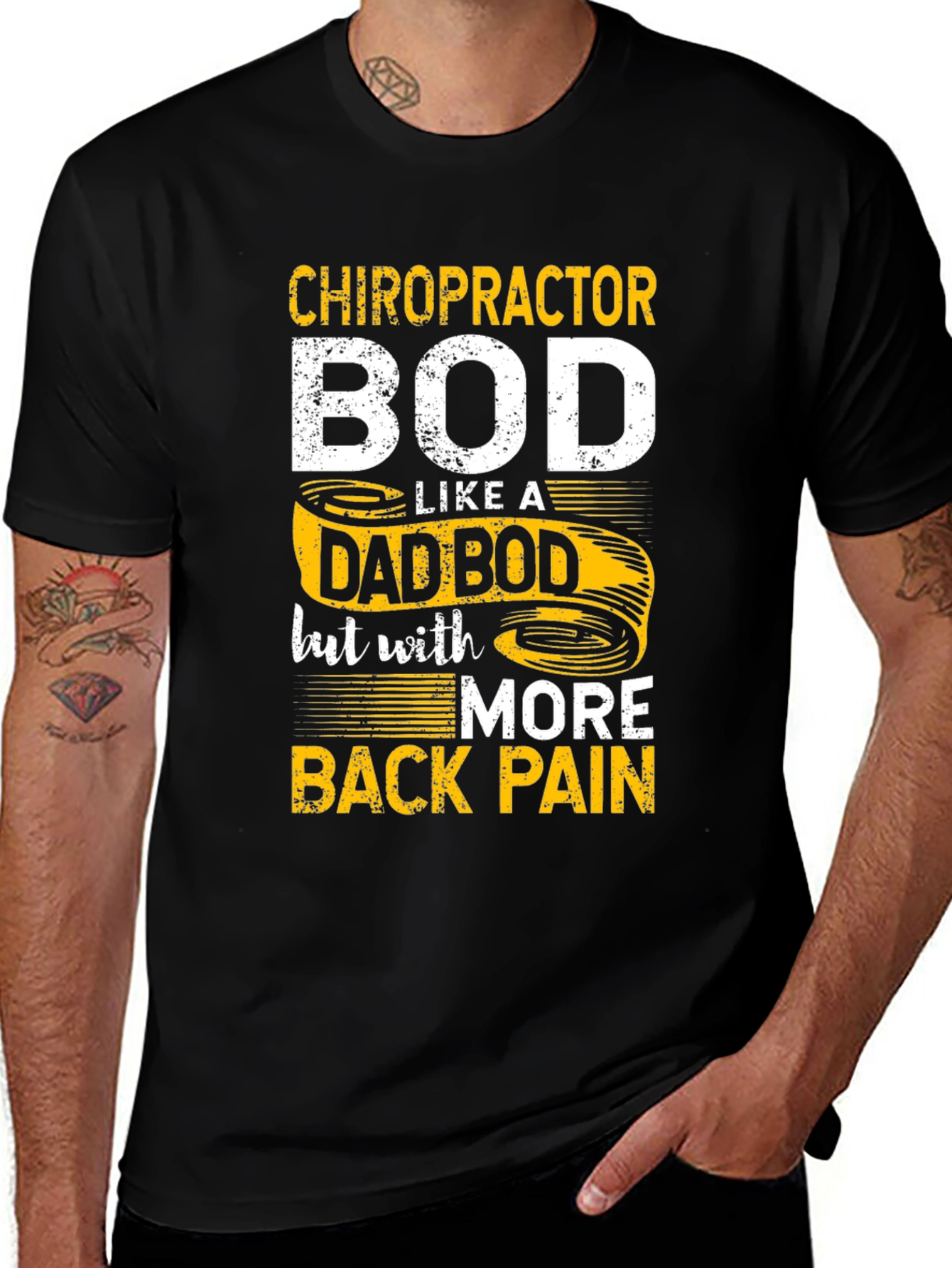 Chiropractor Dad Bod Graphic T-Shirt