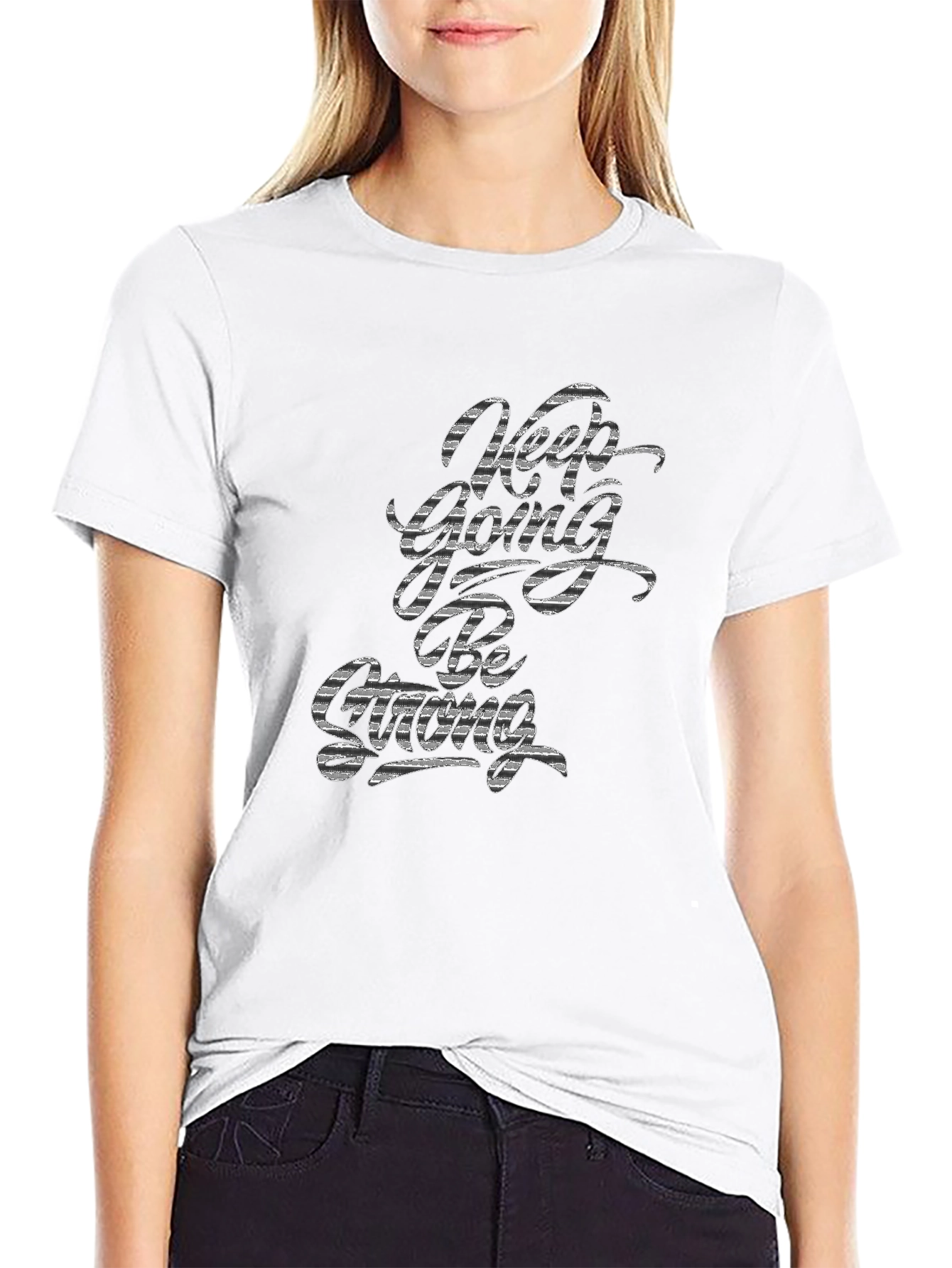 Keep Going Tee - Black Motivational T-Shirt