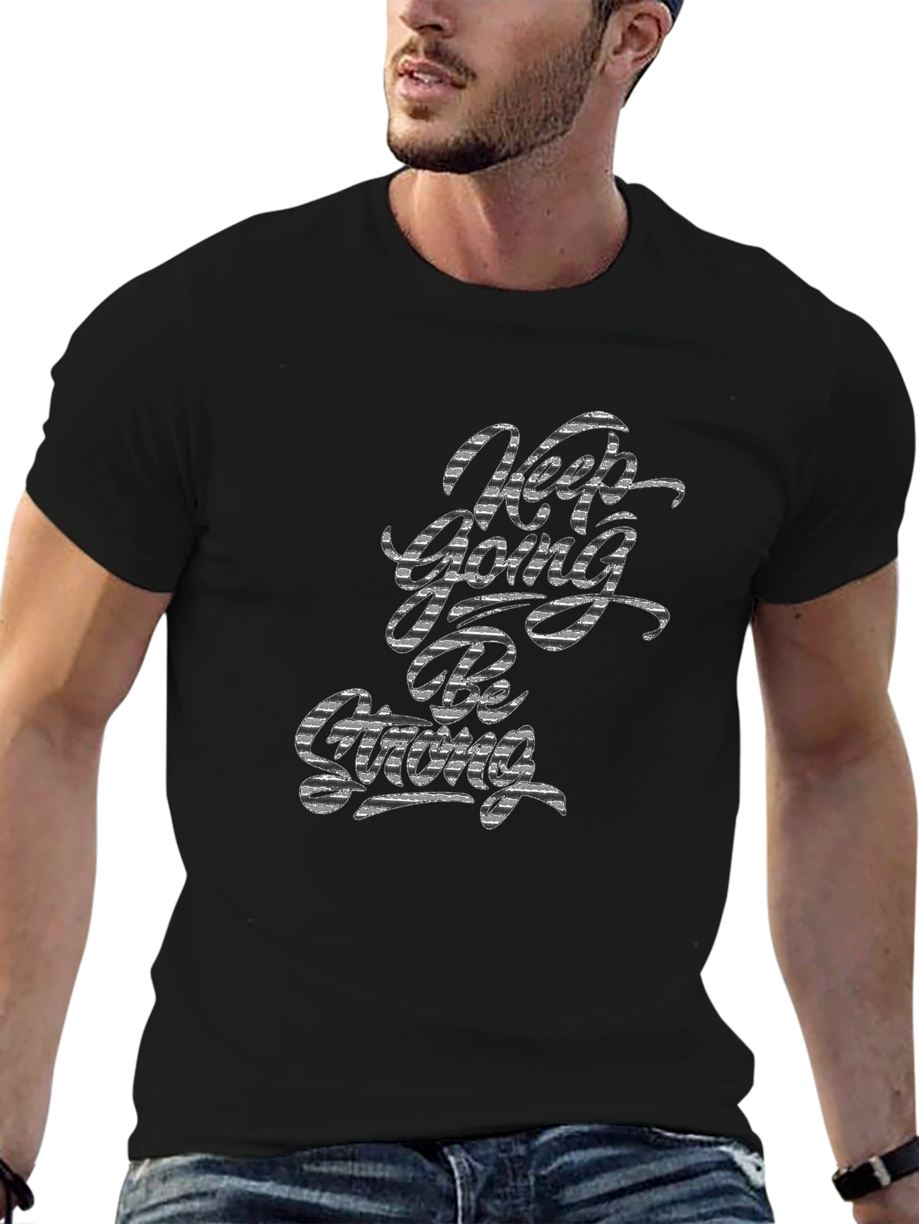 Keep Going Tee - Black Motivational T-Shirt