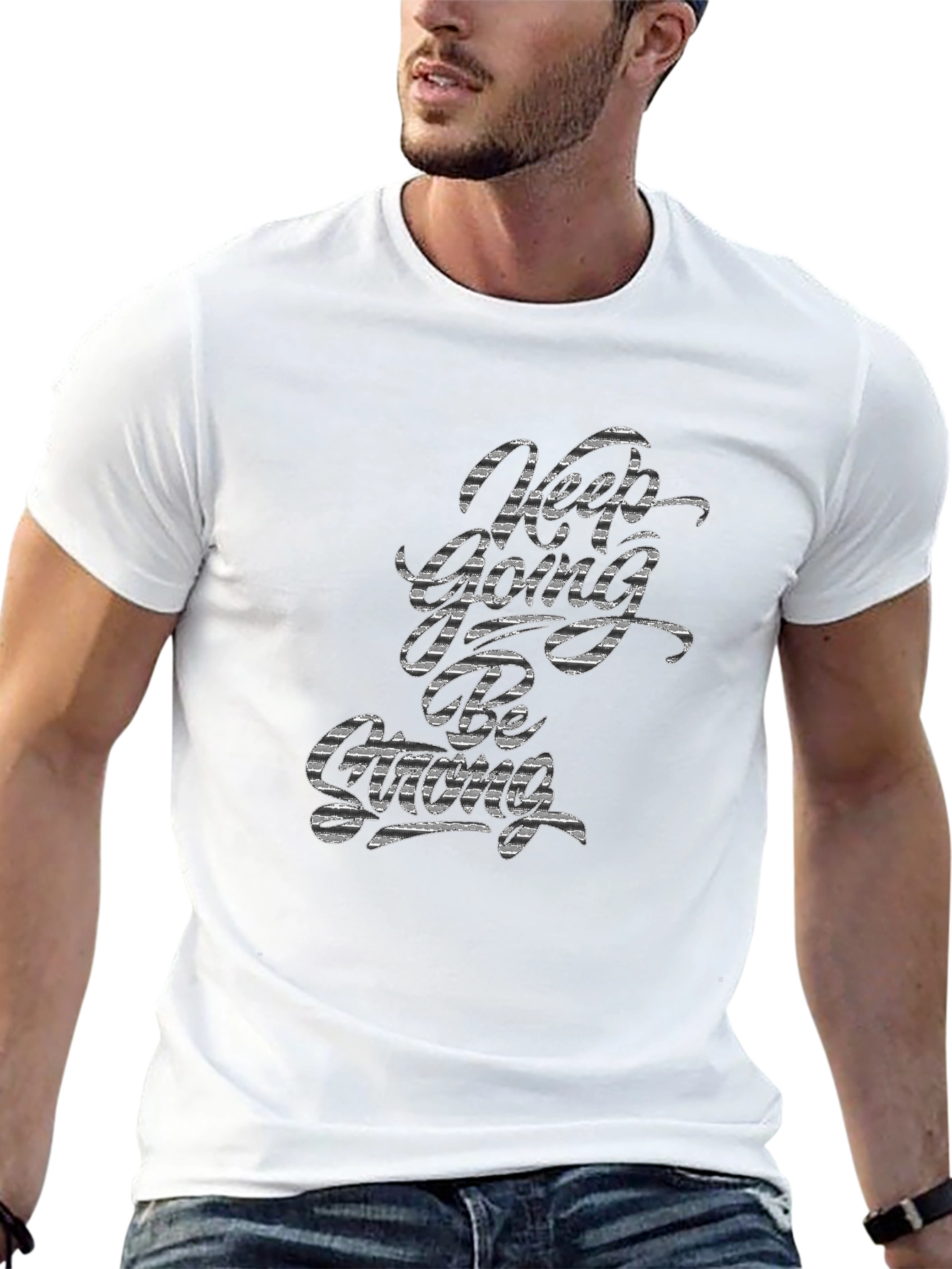 Keep Going Tee - Black Motivational T-Shirt