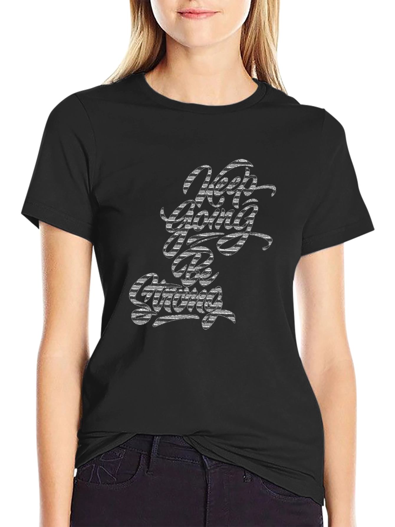 Keep Going Tee - Black Motivational T-Shirt