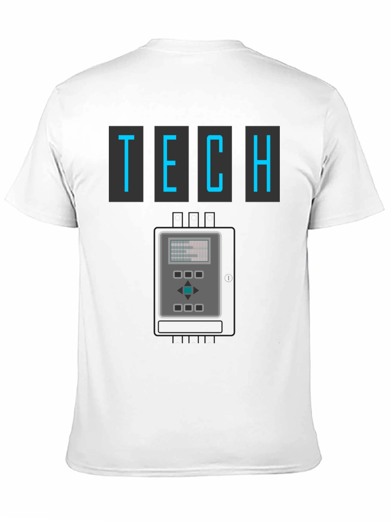 Retro Tech Graphic T-Shirt - Cool Geeky Design