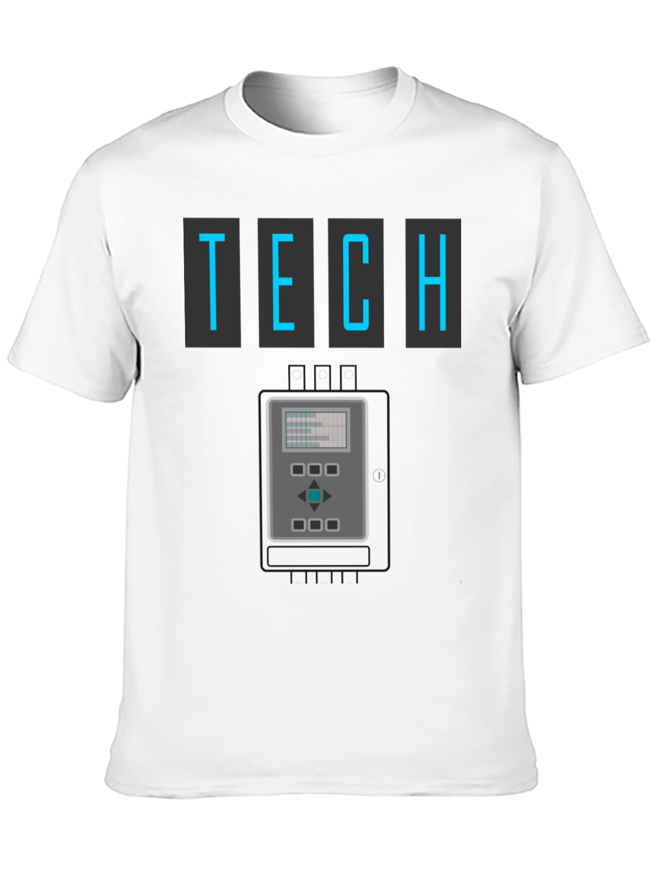 Retro Tech Graphic T-Shirt - Cool Geeky Design