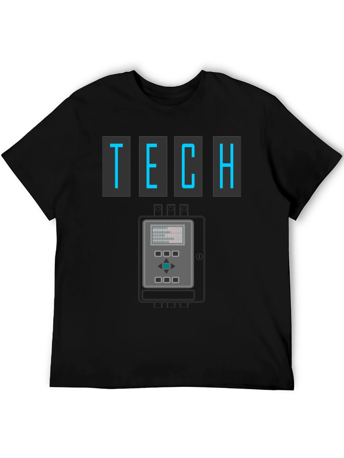Retro Tech Graphic T-Shirt - Cool Geeky Design
