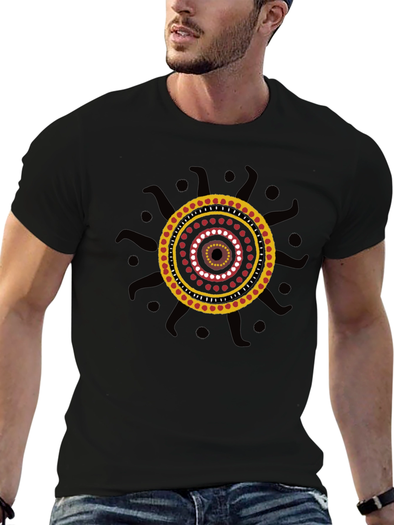 Aboriginal Art Black T-Shirt