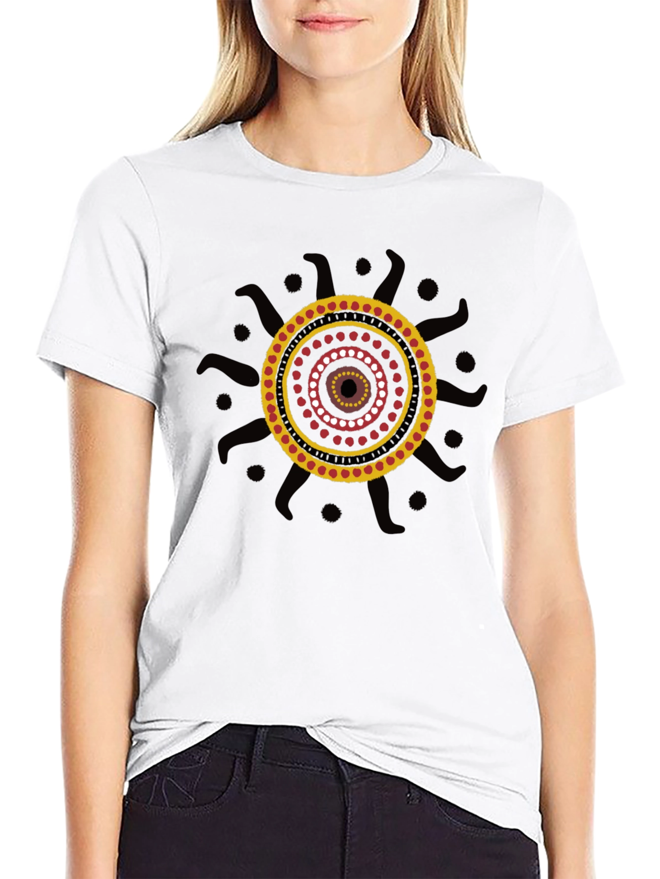 Aboriginal Art Black T-Shirt