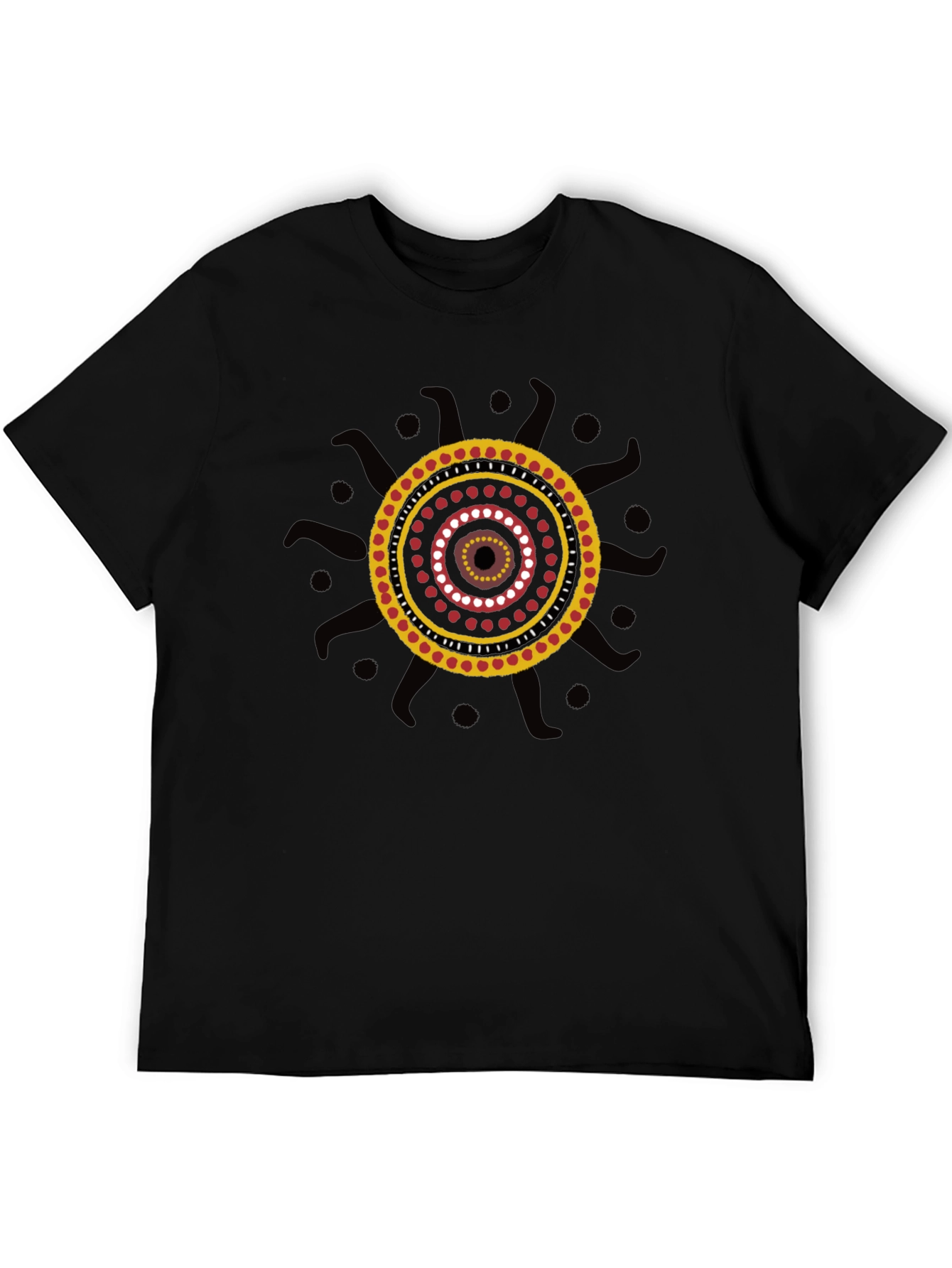 Aboriginal Art Black T-Shirt