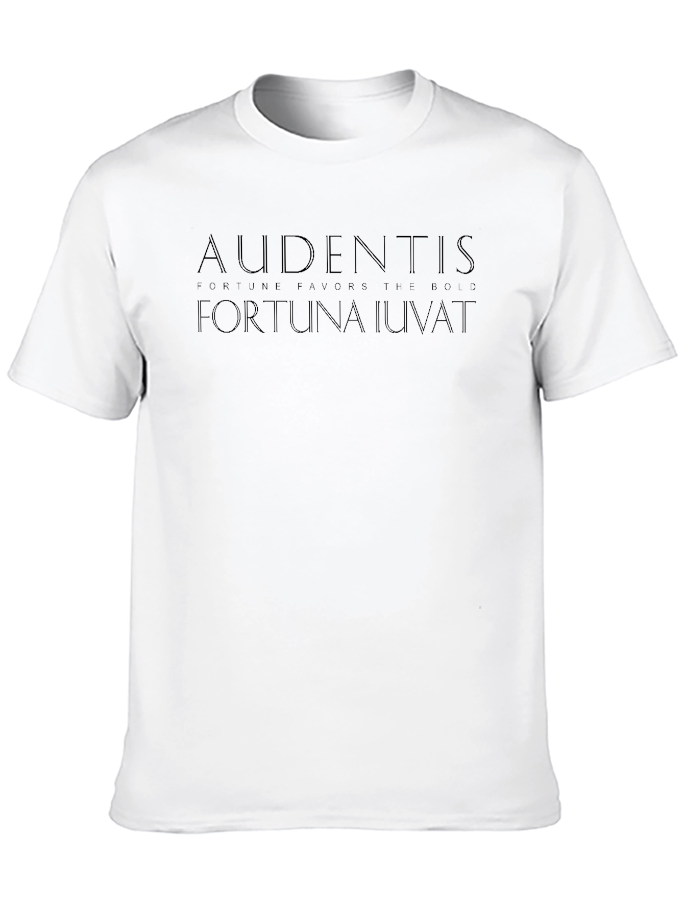Audentes Fortuna Iuvat Graphic Tee - Black