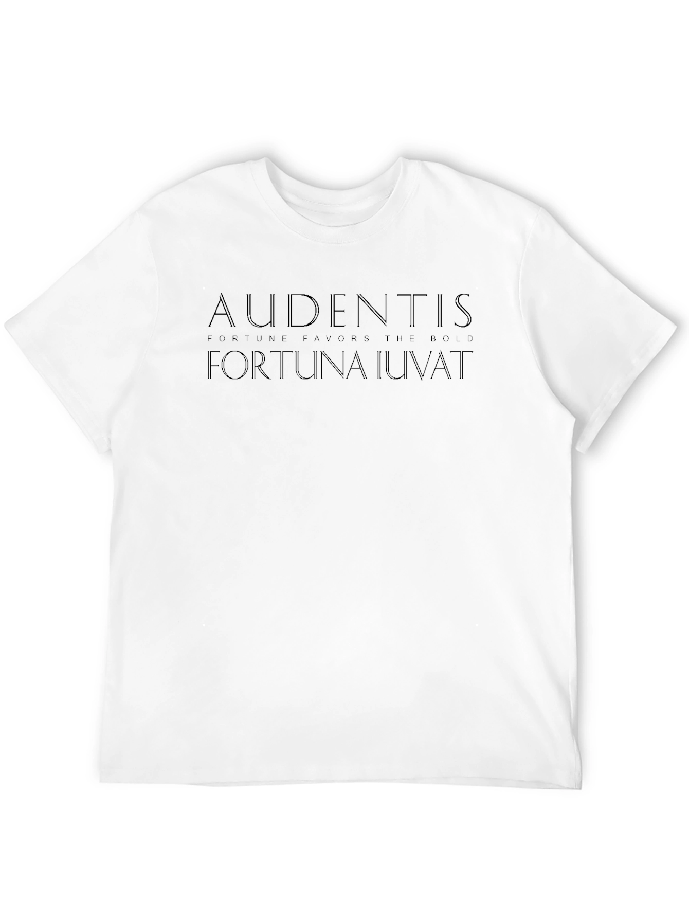Audentes Fortuna Iuvat Graphic Tee - Black