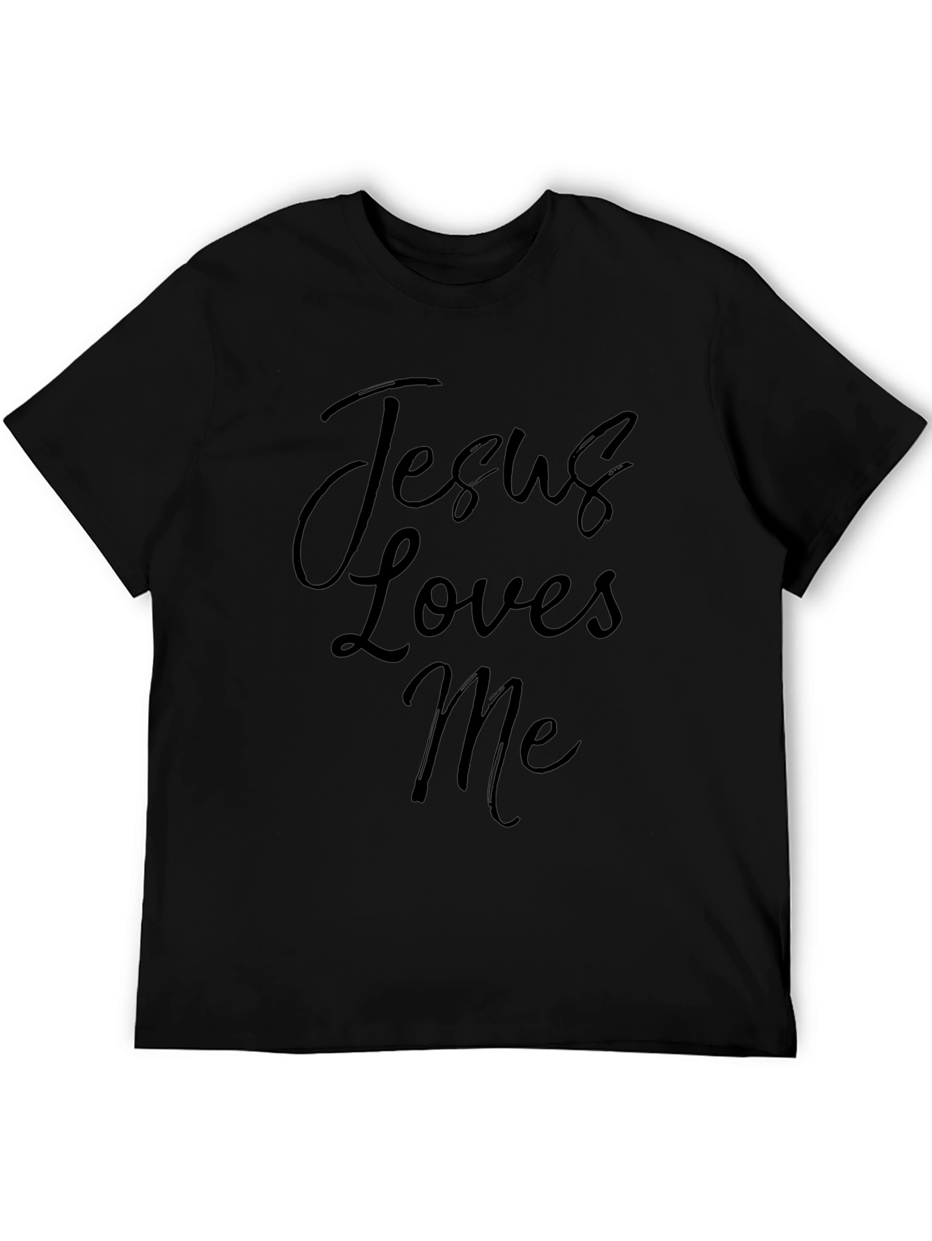 Jesus Loves Me Black T-Shirt