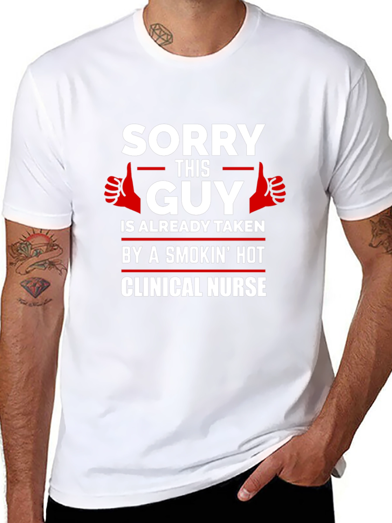 Sorry This Guy Taken Clinical Nurse Graphic T-Shirt