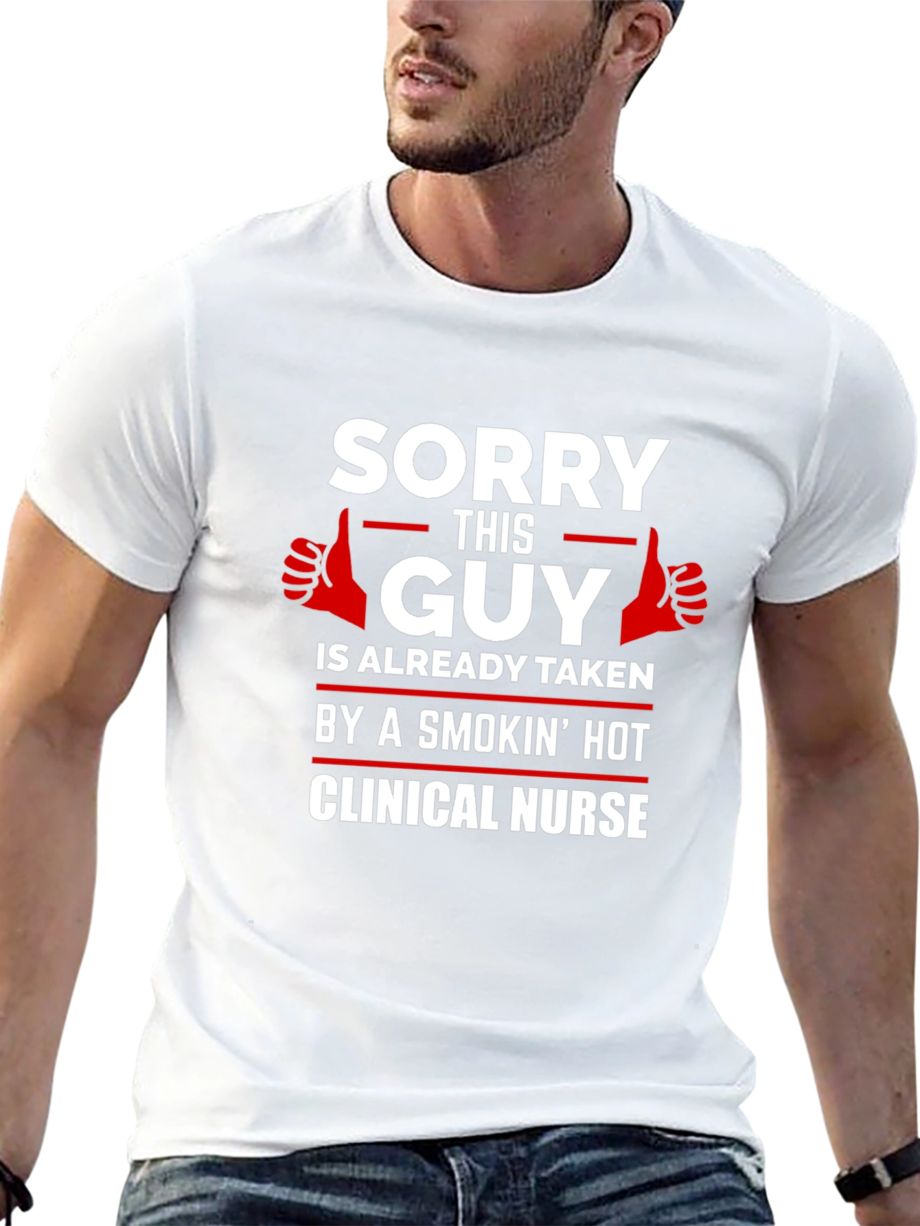 Sorry This Guy Taken Clinical Nurse Graphic T-Shirt