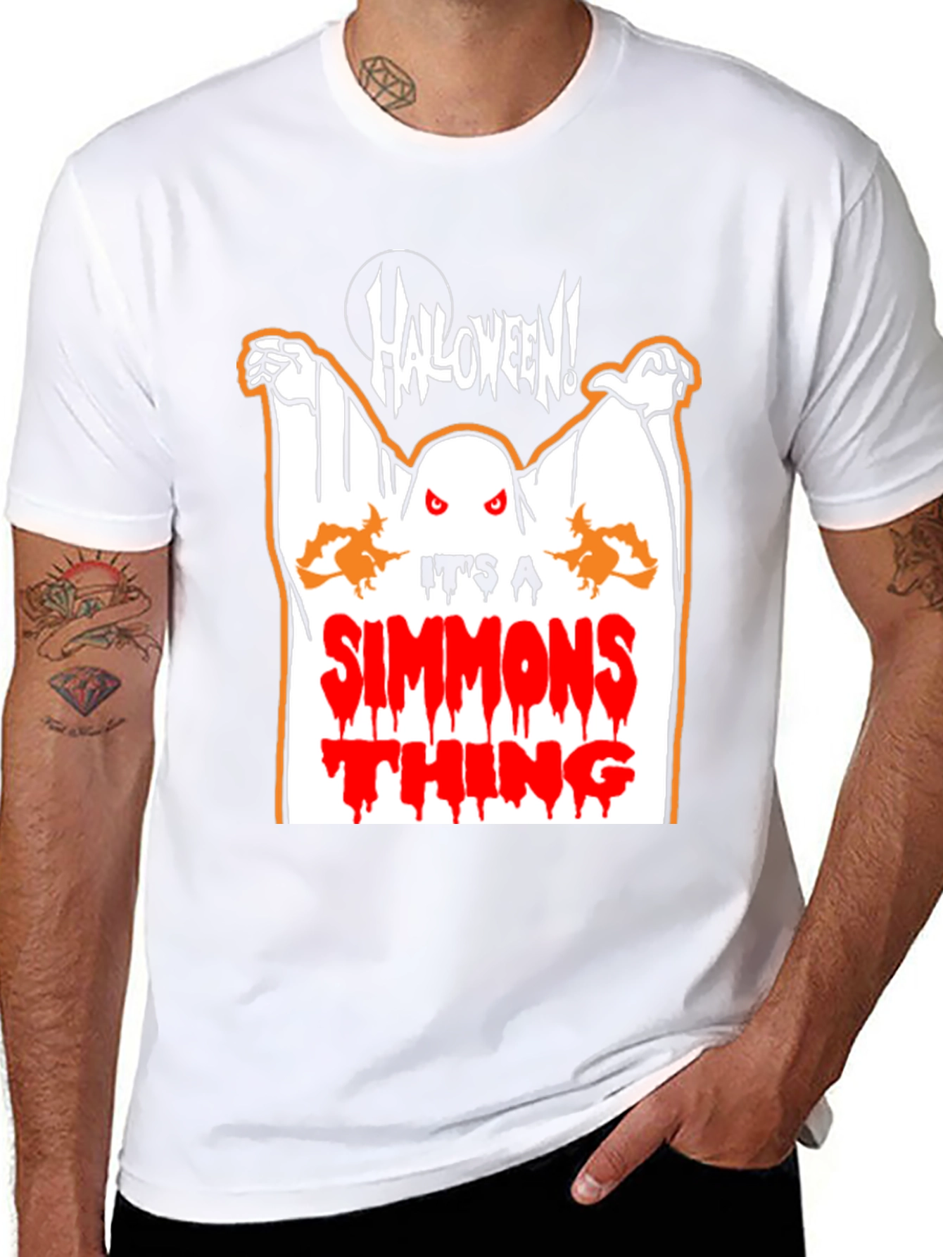 Halloween Simmons Thing Black T-Shirt