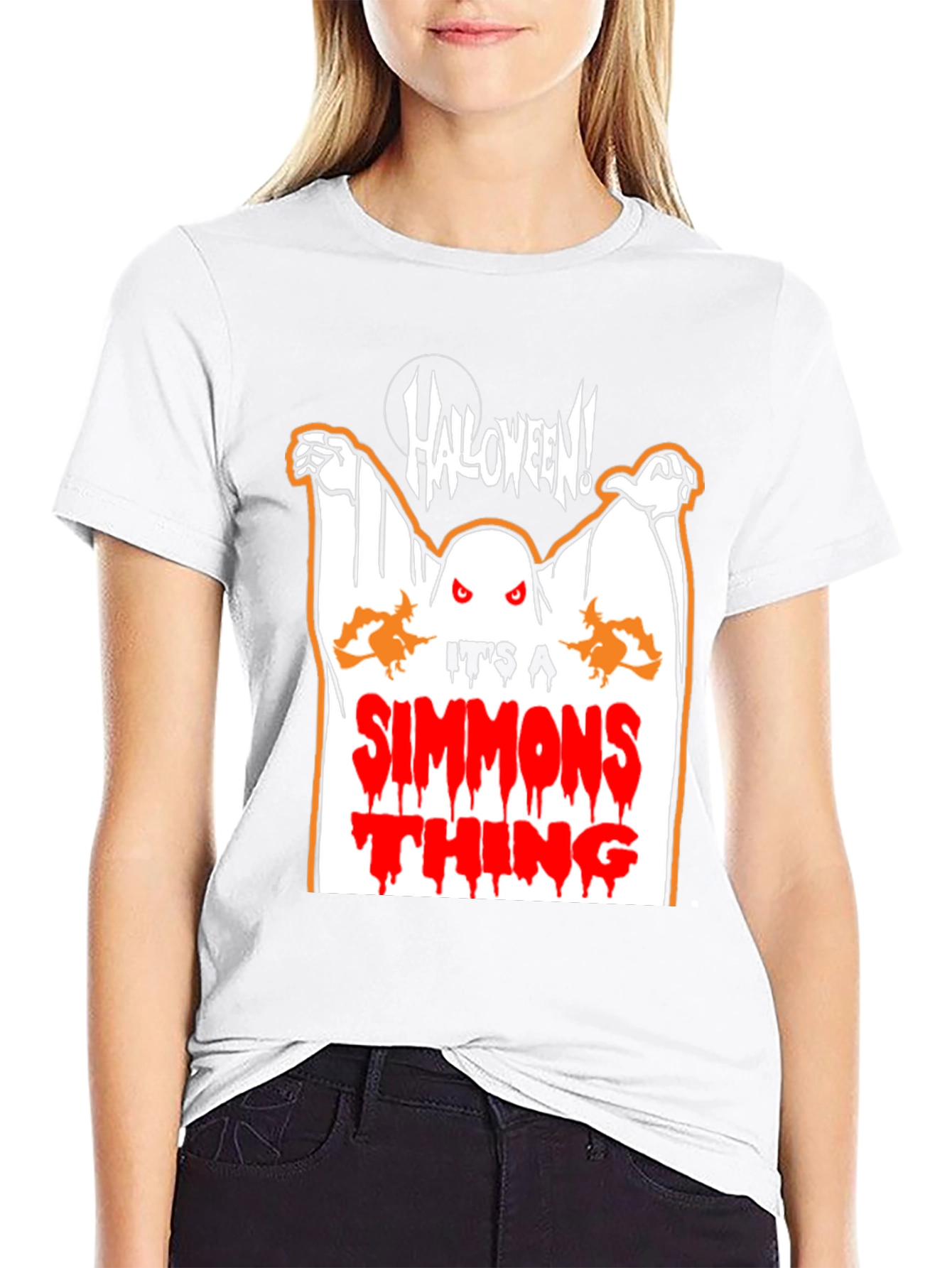 Halloween Simmons Thing Black T-Shirt
