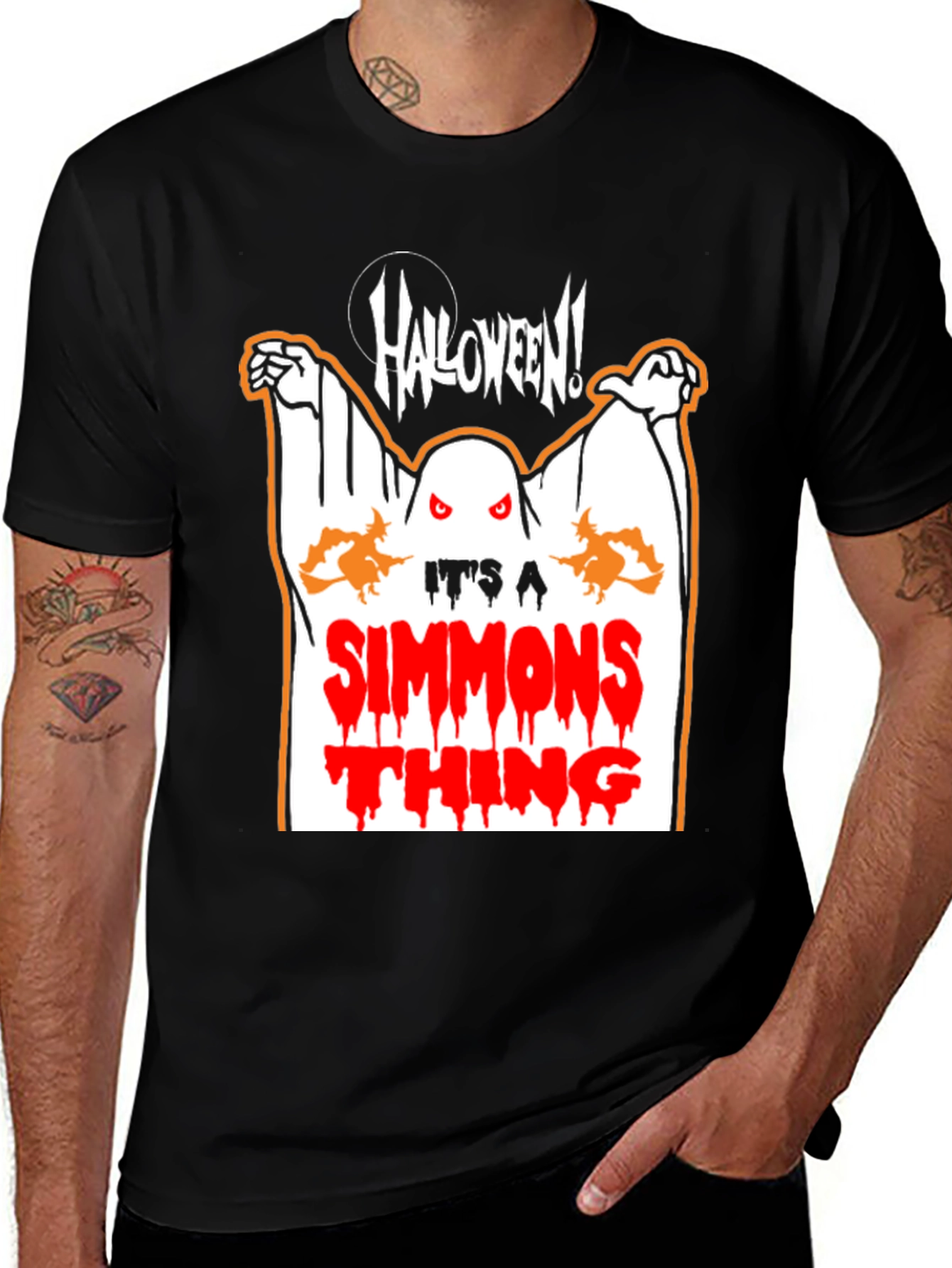 Halloween Simmons Thing Black T-Shirt