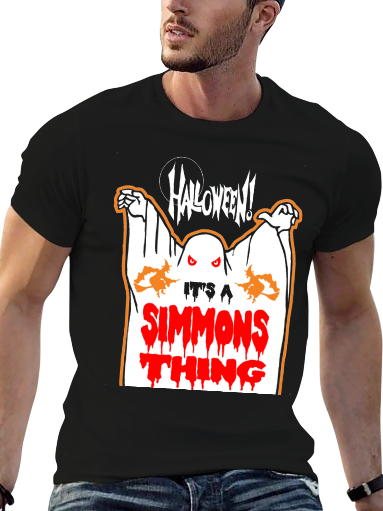 Halloween Simmons Thing Black T-Shirt