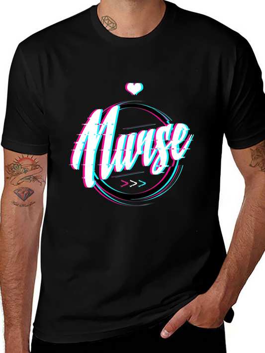 Nurse Glitch T-Shirt - Unique Medical Apparel