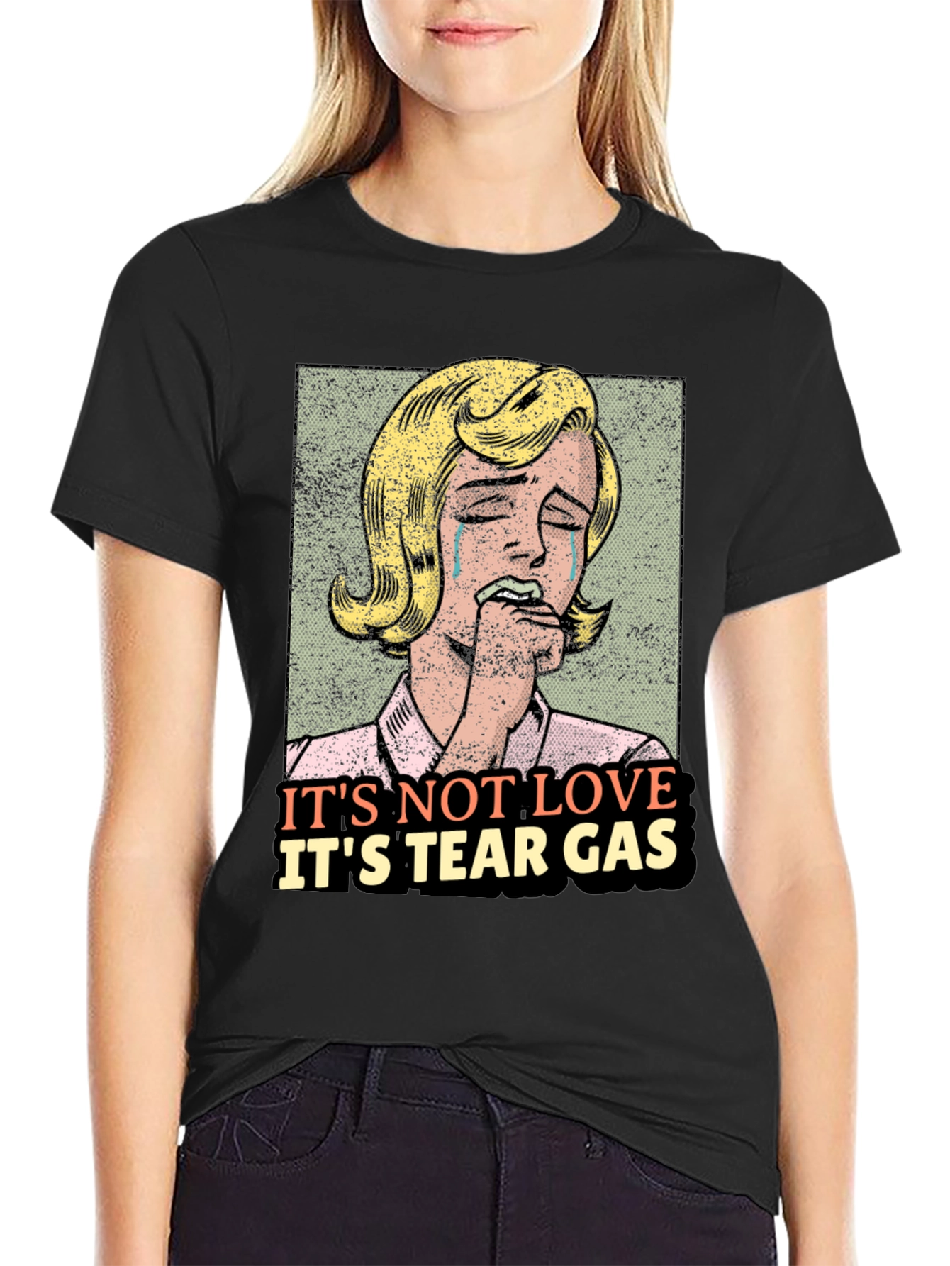 Its Not Love Its Tear Gas Graphic Tee