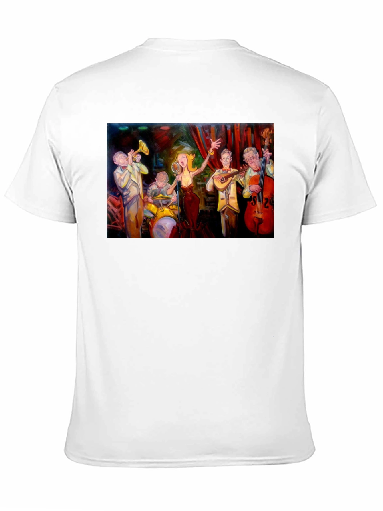 Jazz Band Graphic Black T-Shirt