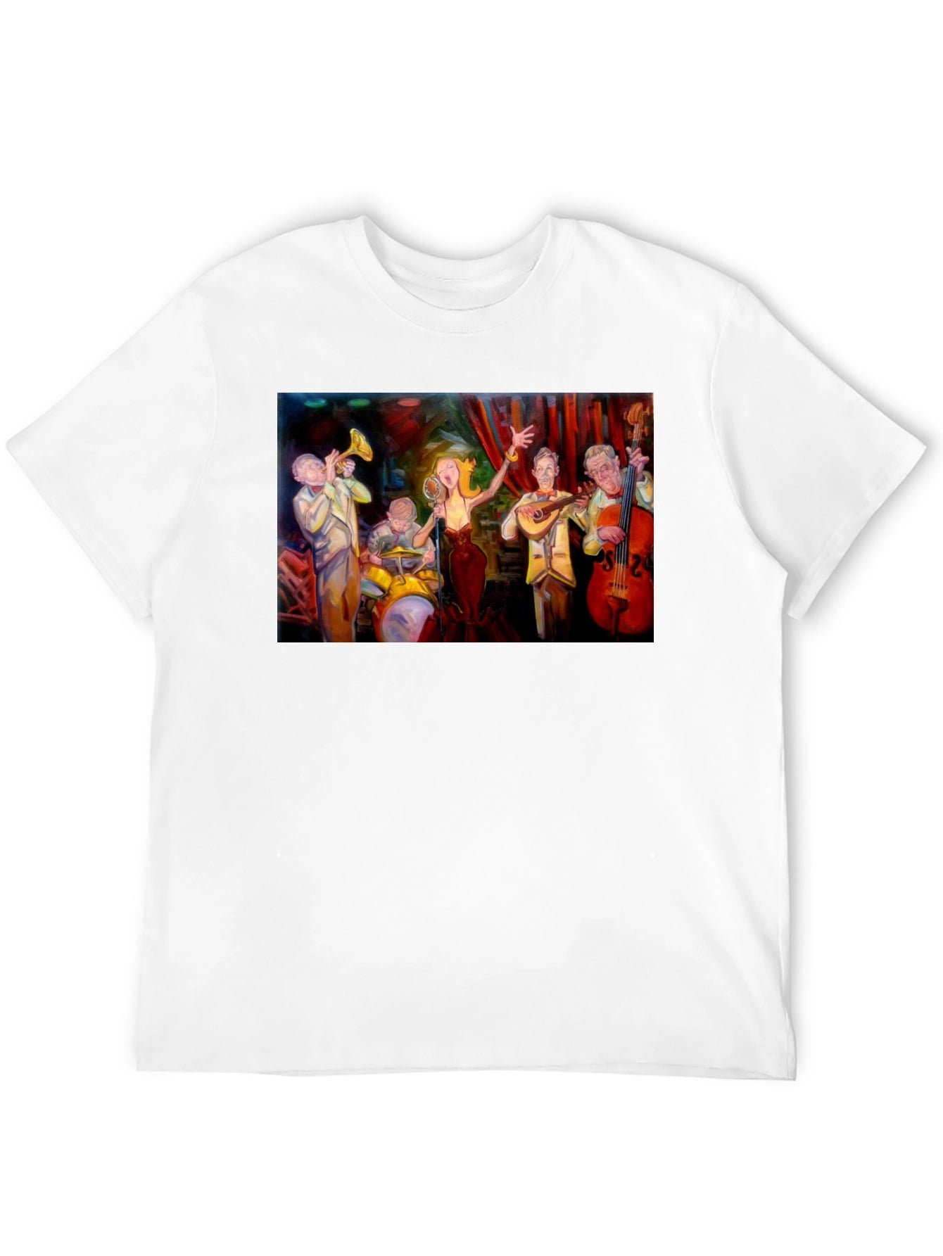 Jazz Band Graphic Black T-Shirt