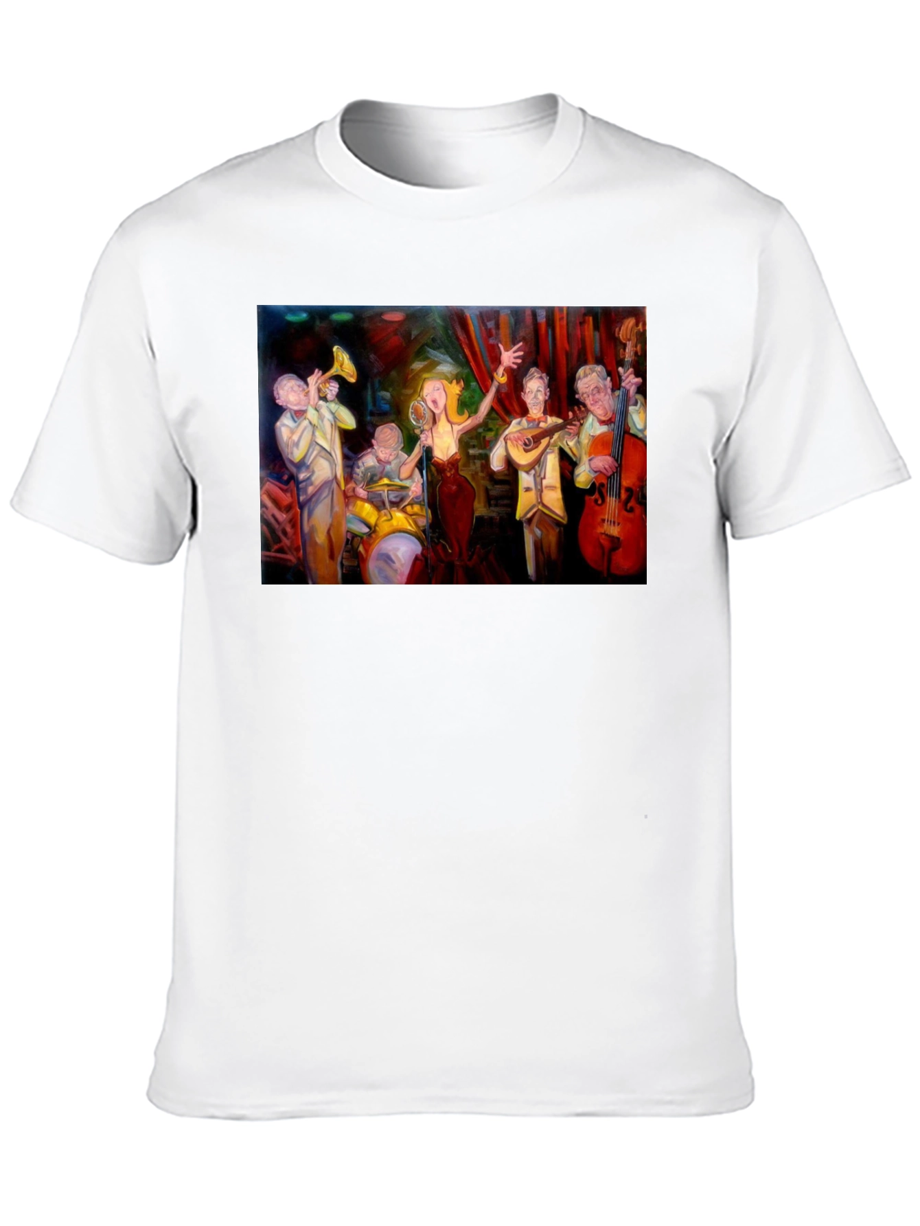Jazz Band Graphic Black T-Shirt