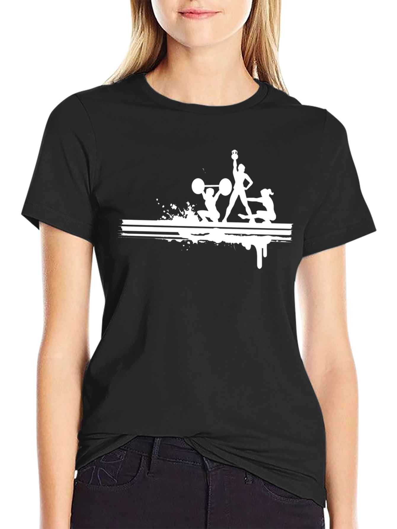 Weightlifting Graphic Tee - Black