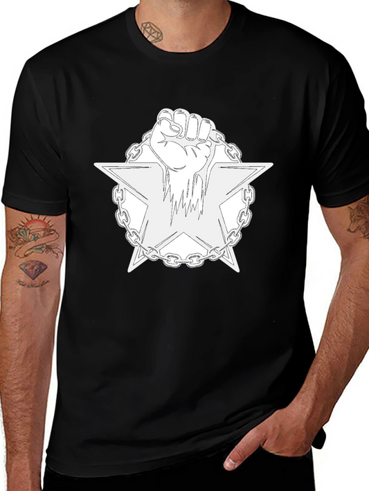 Fist & Star Graphic Tee - Black
