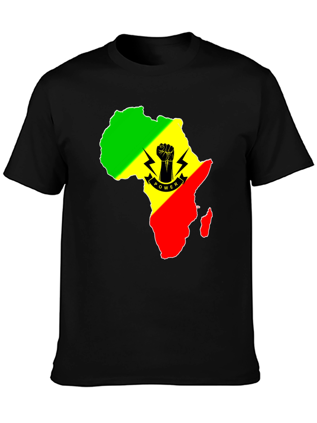 Africa Power Fist Graphic T-Shirt