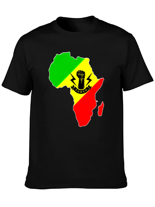 Africa Power Fist Graphic T-Shirt