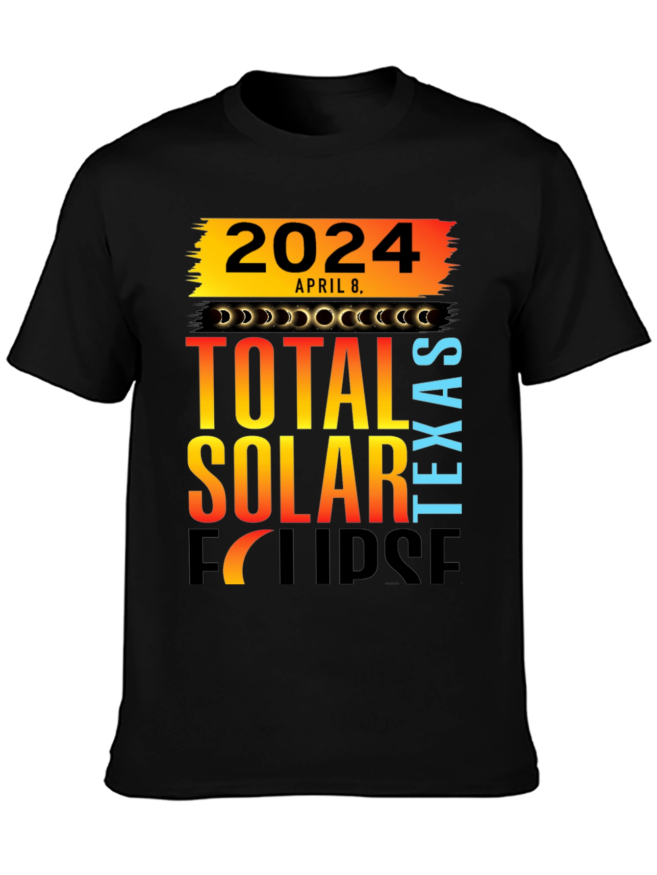 2024 Total Solar Eclipse Texas T-Shirt