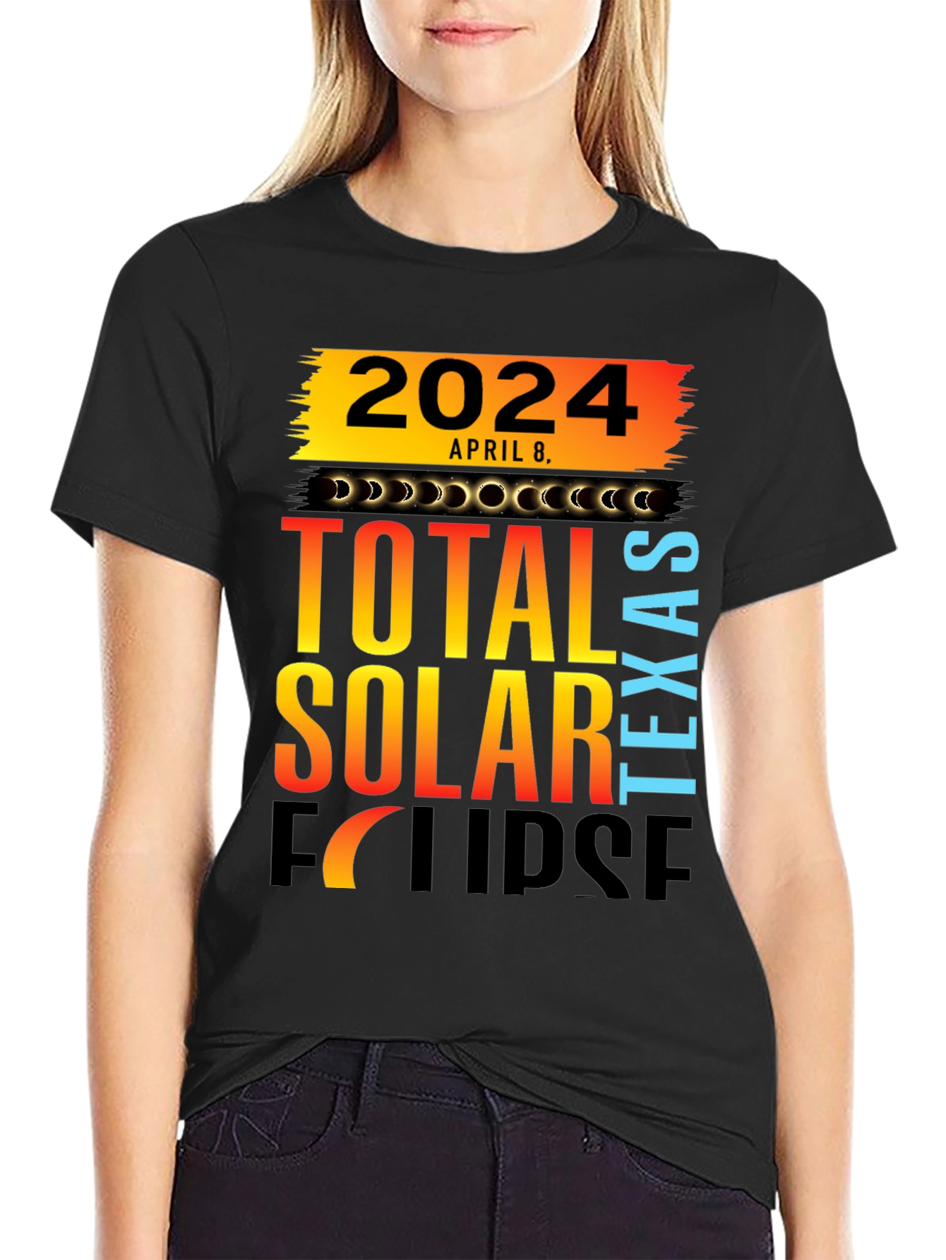 2024 Total Solar Eclipse Texas T-Shirt