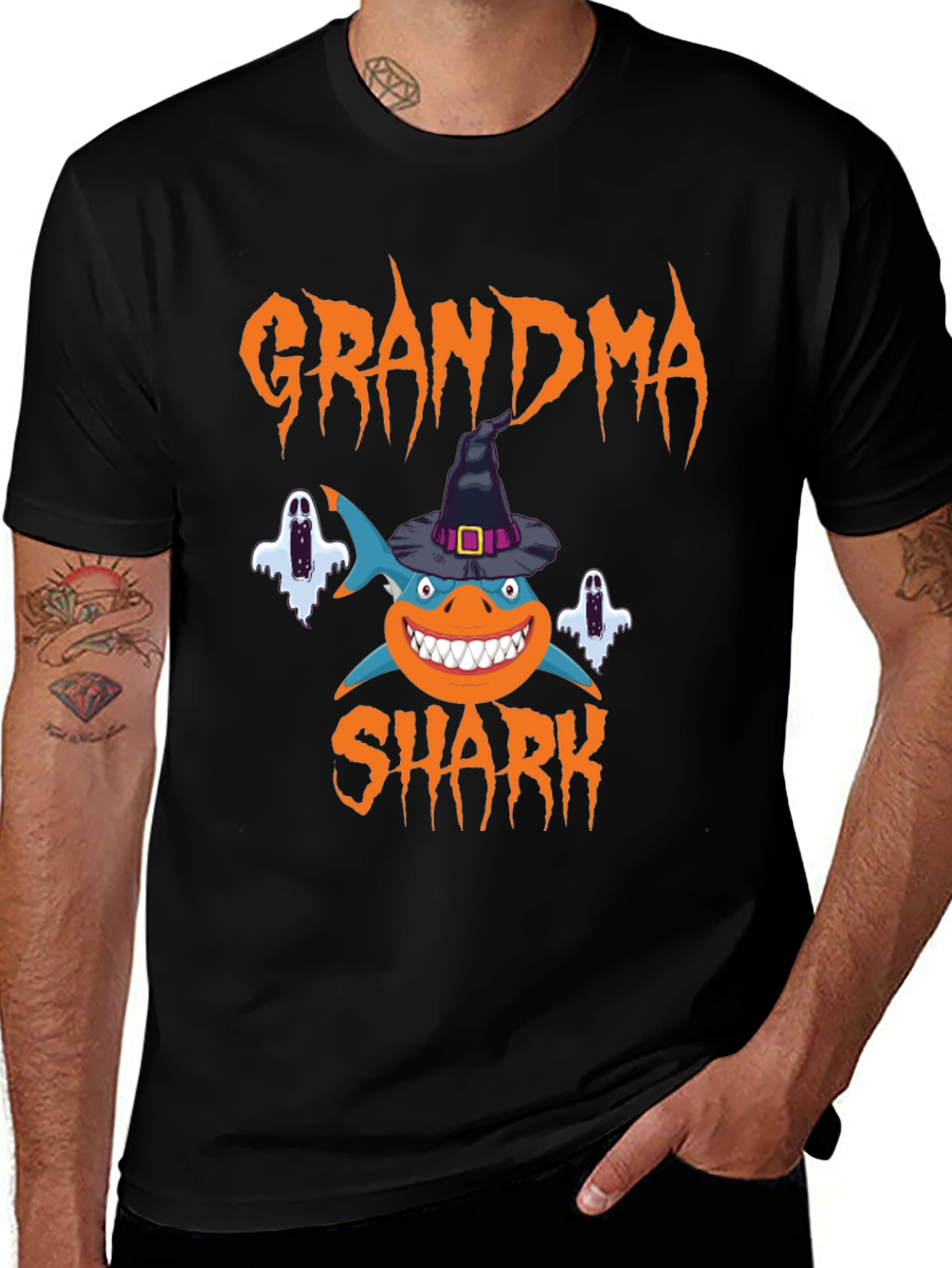 Grandma Shark Halloween T-Shirt