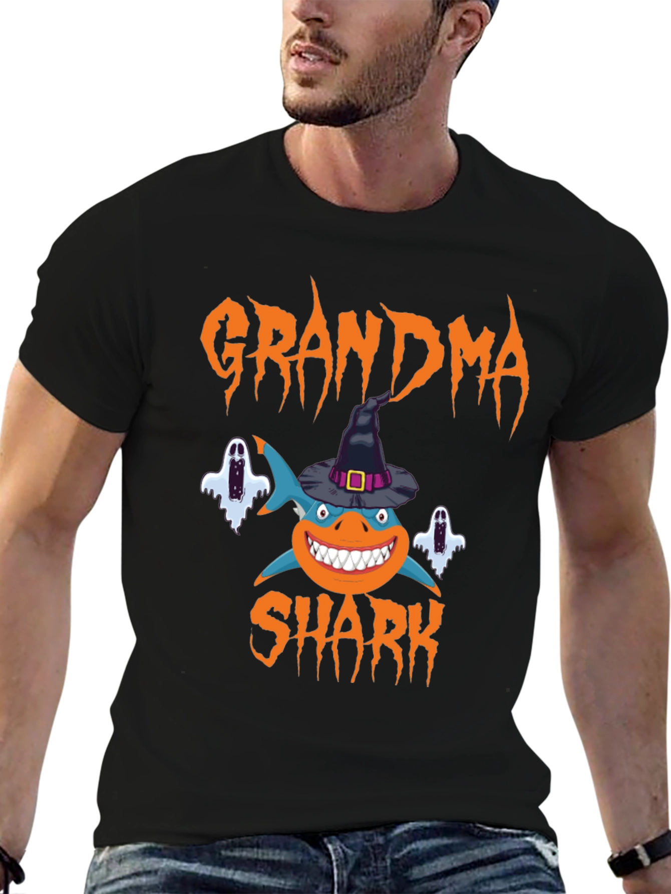 Grandma Shark Halloween T-Shirt