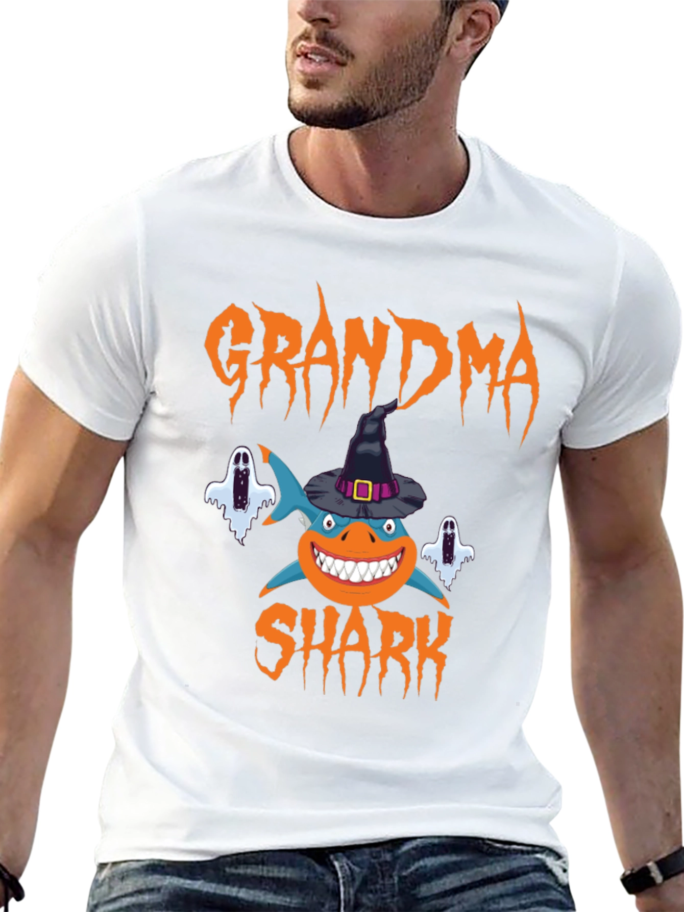 Grandma Shark Halloween T-Shirt