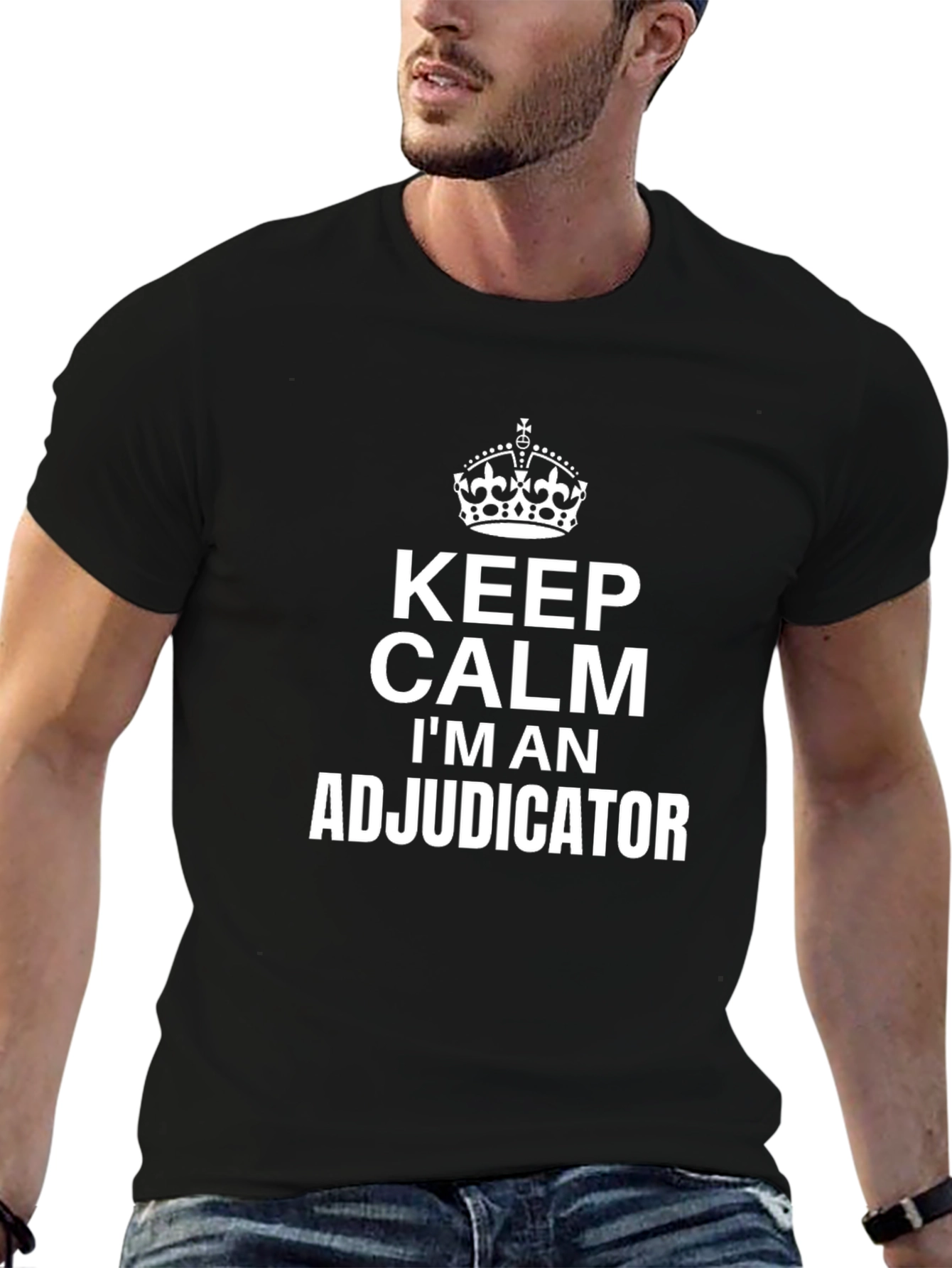 Keep Calm Adjudicator T-Shirt: Crown Graphic