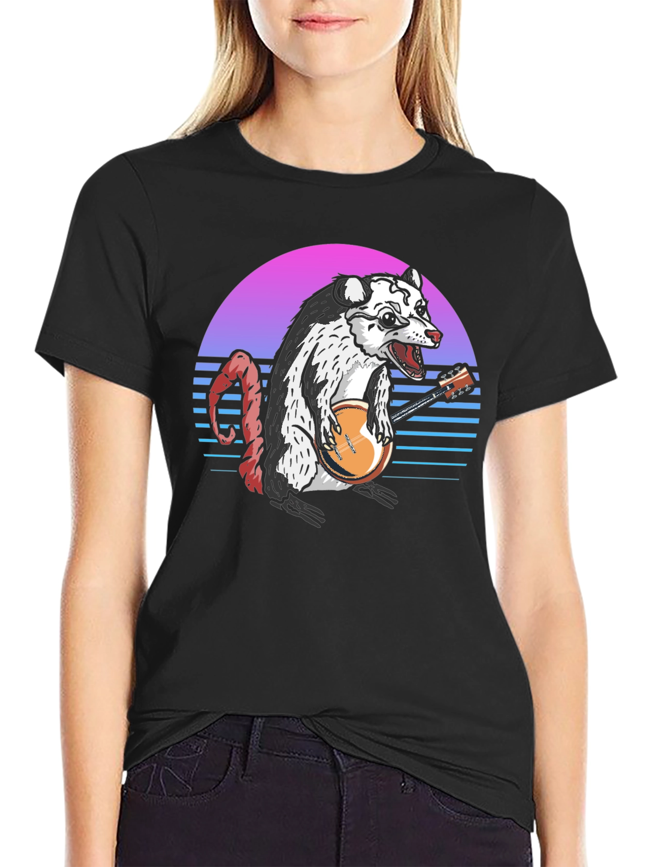 Opossum Banjo Player T-Shirt