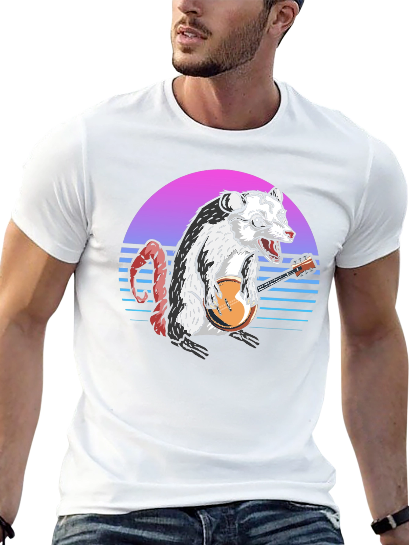 Opossum Banjo Player T-Shirt