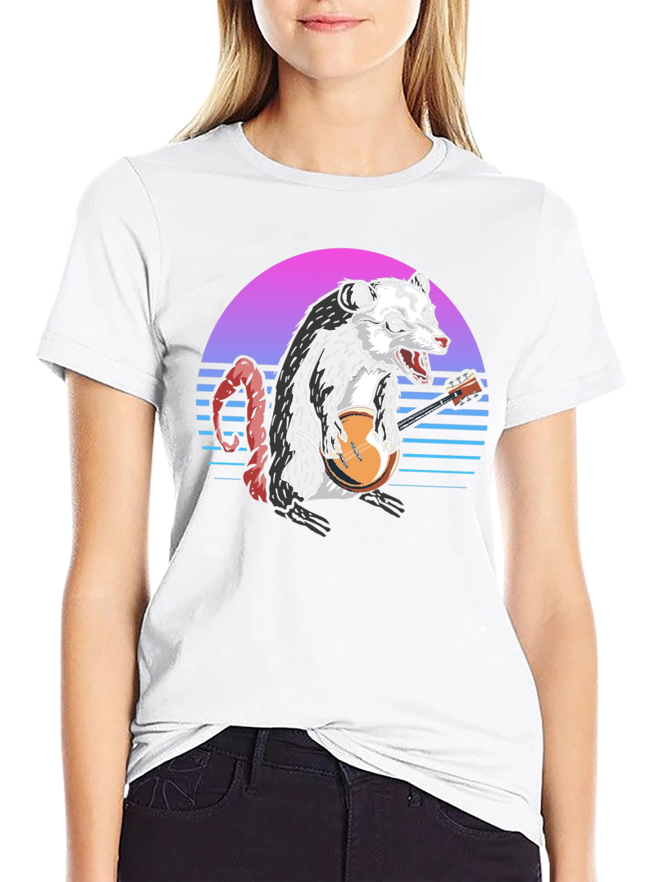 Opossum Banjo Player T-Shirt