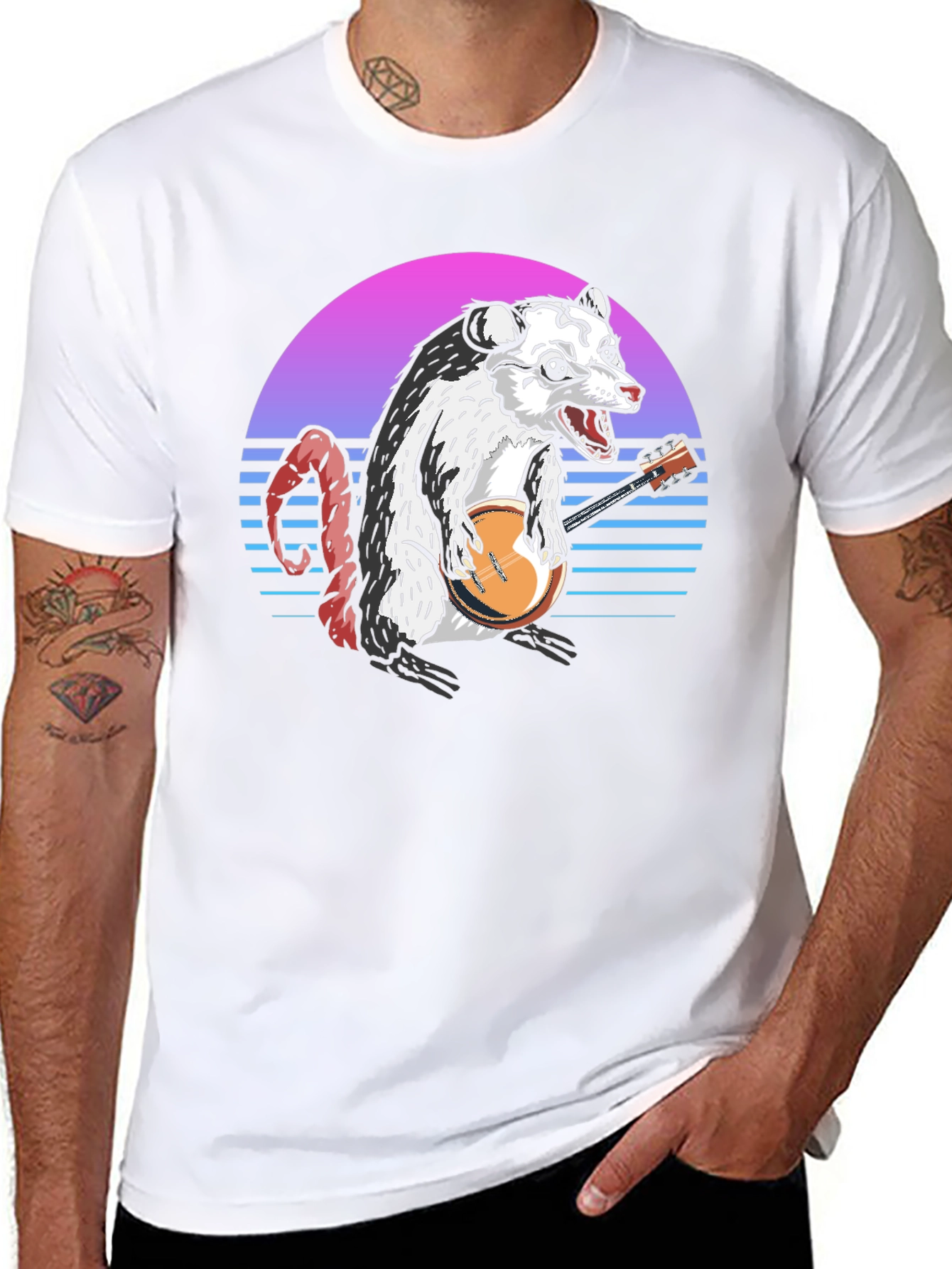 Opossum Banjo Player T-Shirt