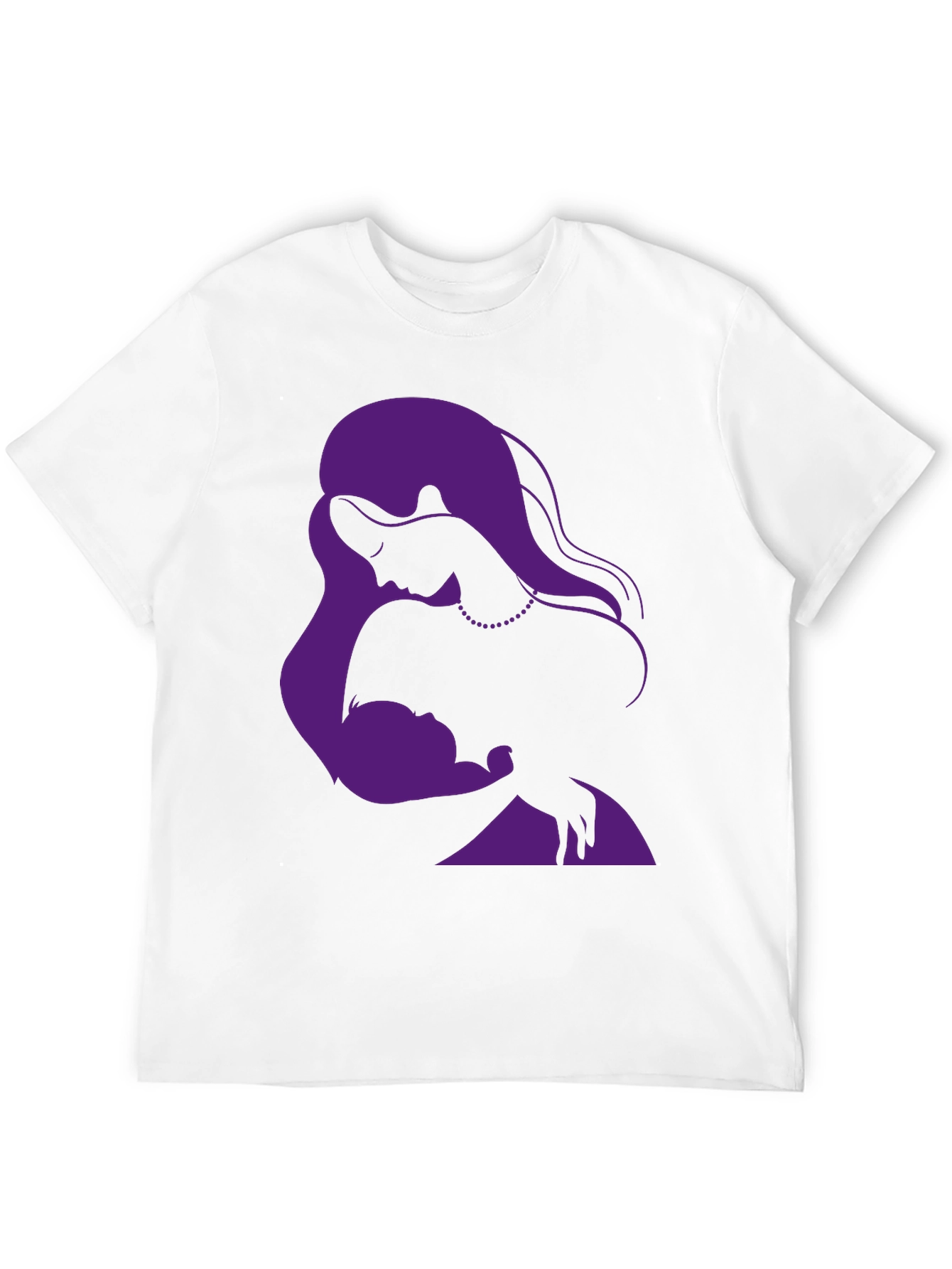 Elegant Mother & Child Graphic T-Shirt